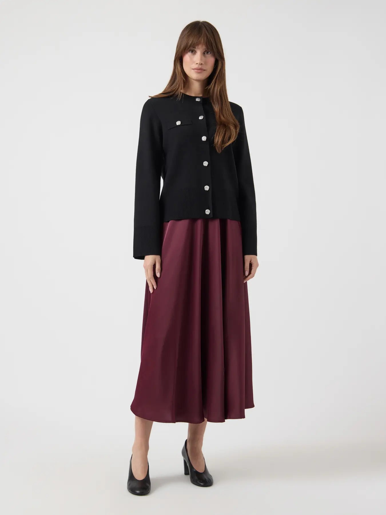 YAS Pimi Knit Cardigan - Black