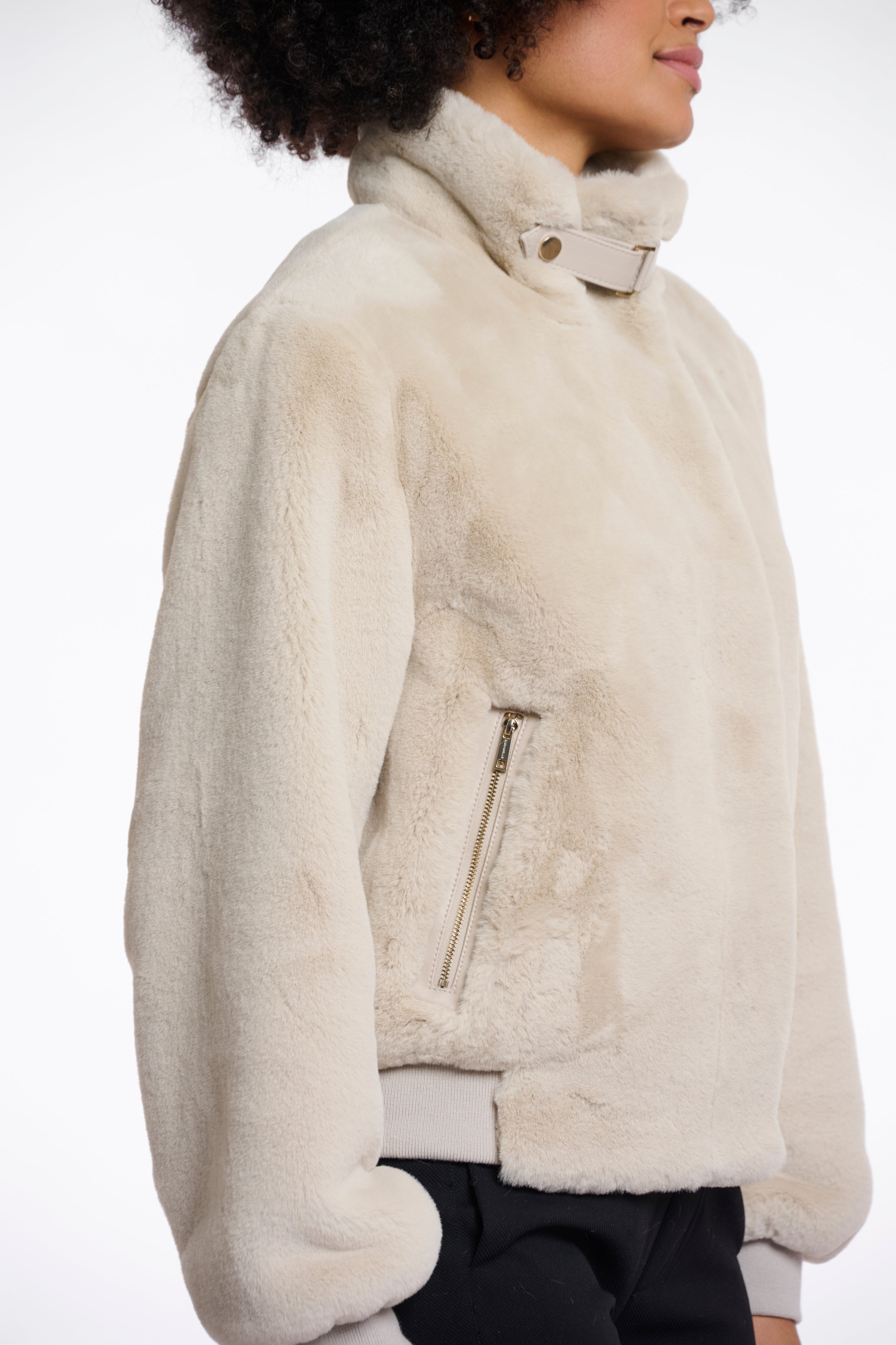 Rino & Pelle Ambra Faux Fur Jacket - Birch