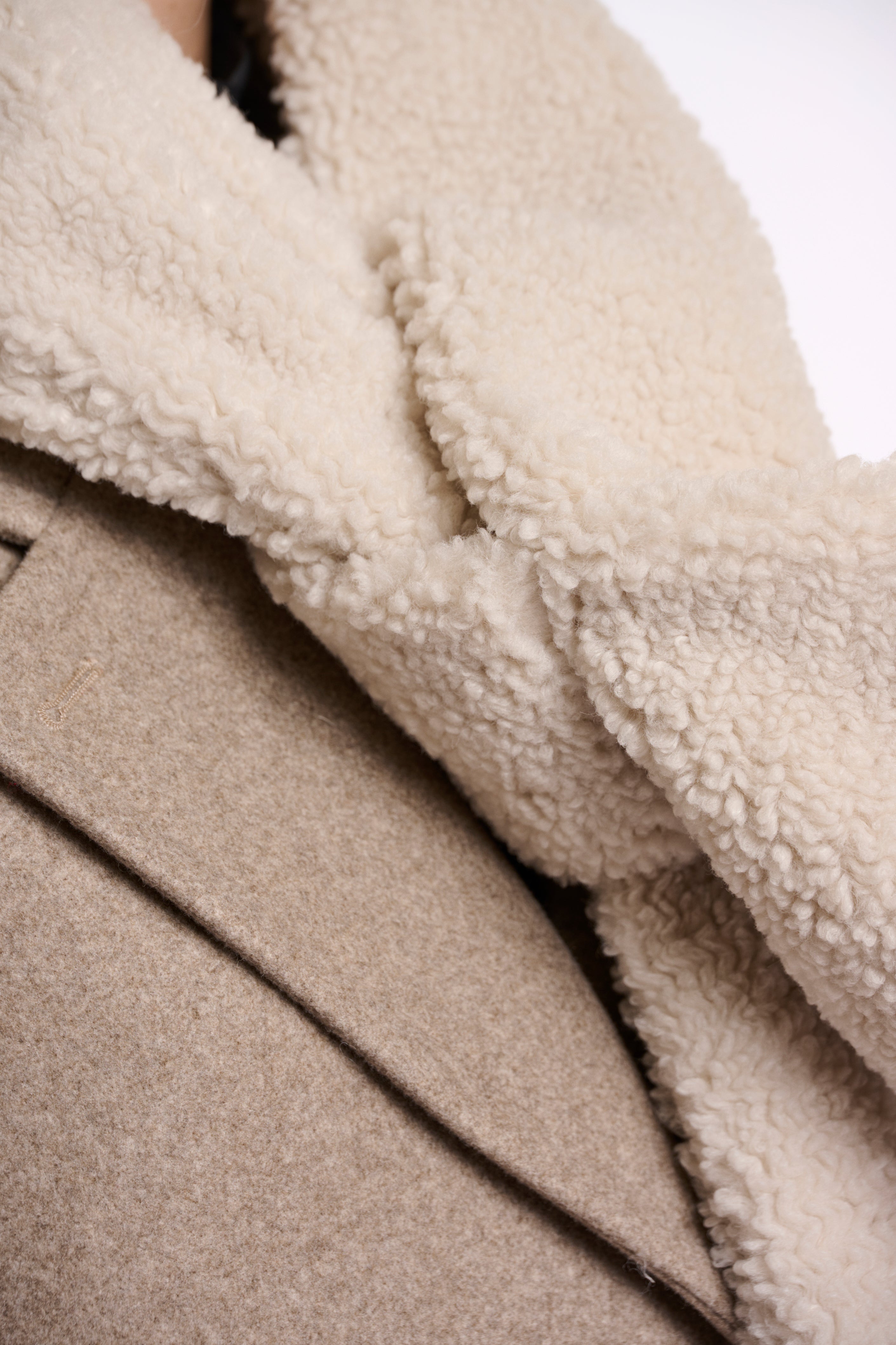 Rino & Pelle Asho Teddy Scarf - Birch