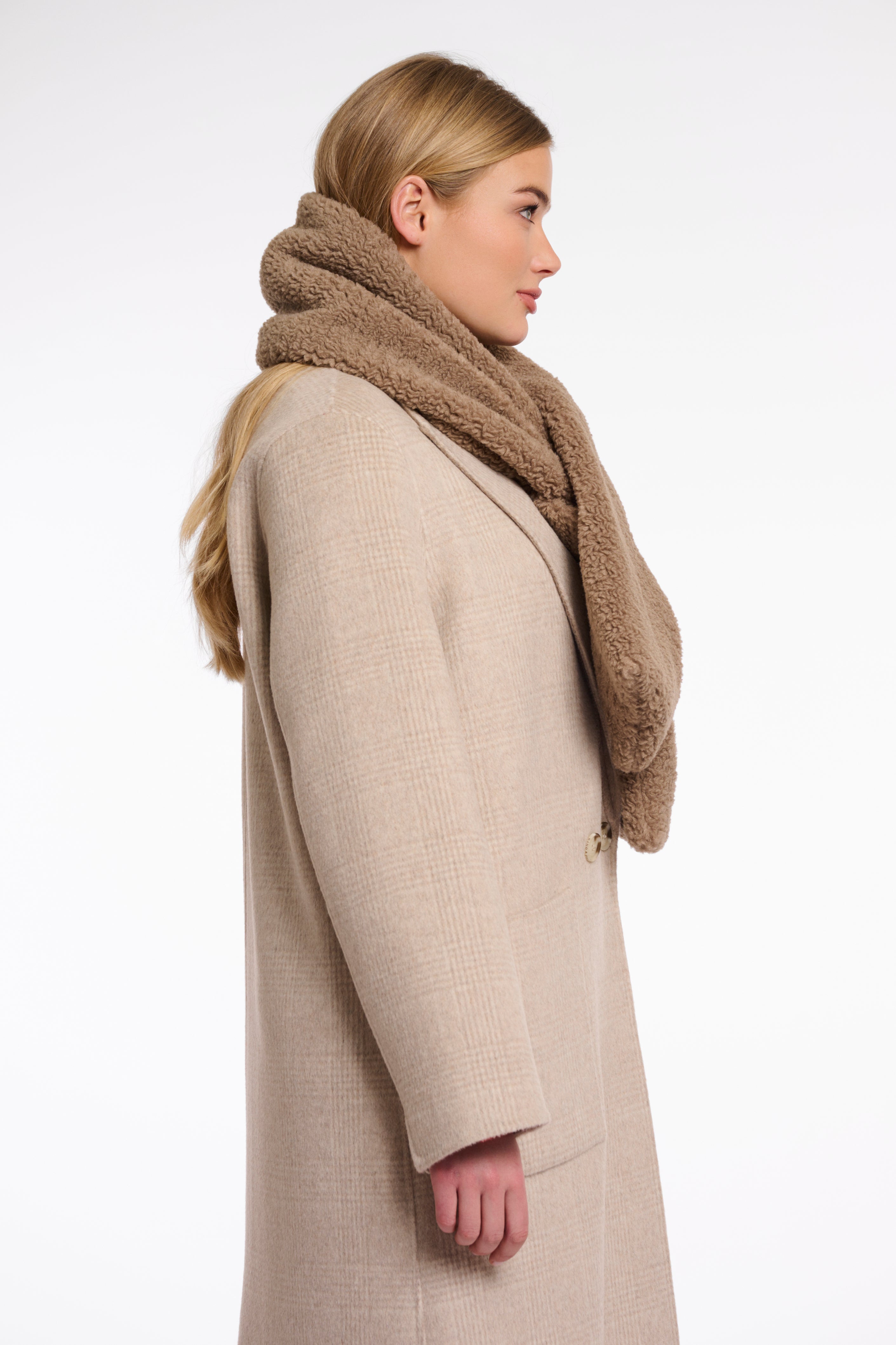 Rino & Pelle Asho Teddy Scarf - Toffee
