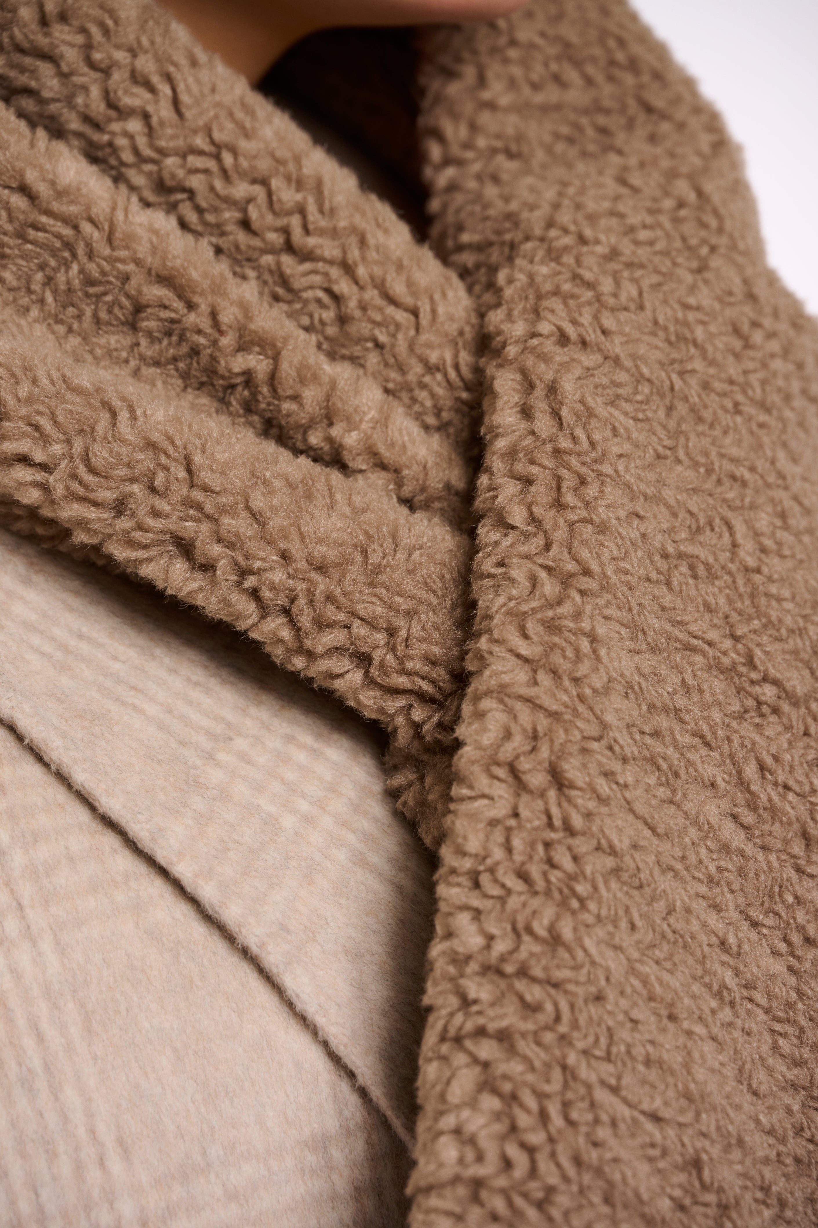 Rino & Pelle Asho Teddy Scarf - Toffee