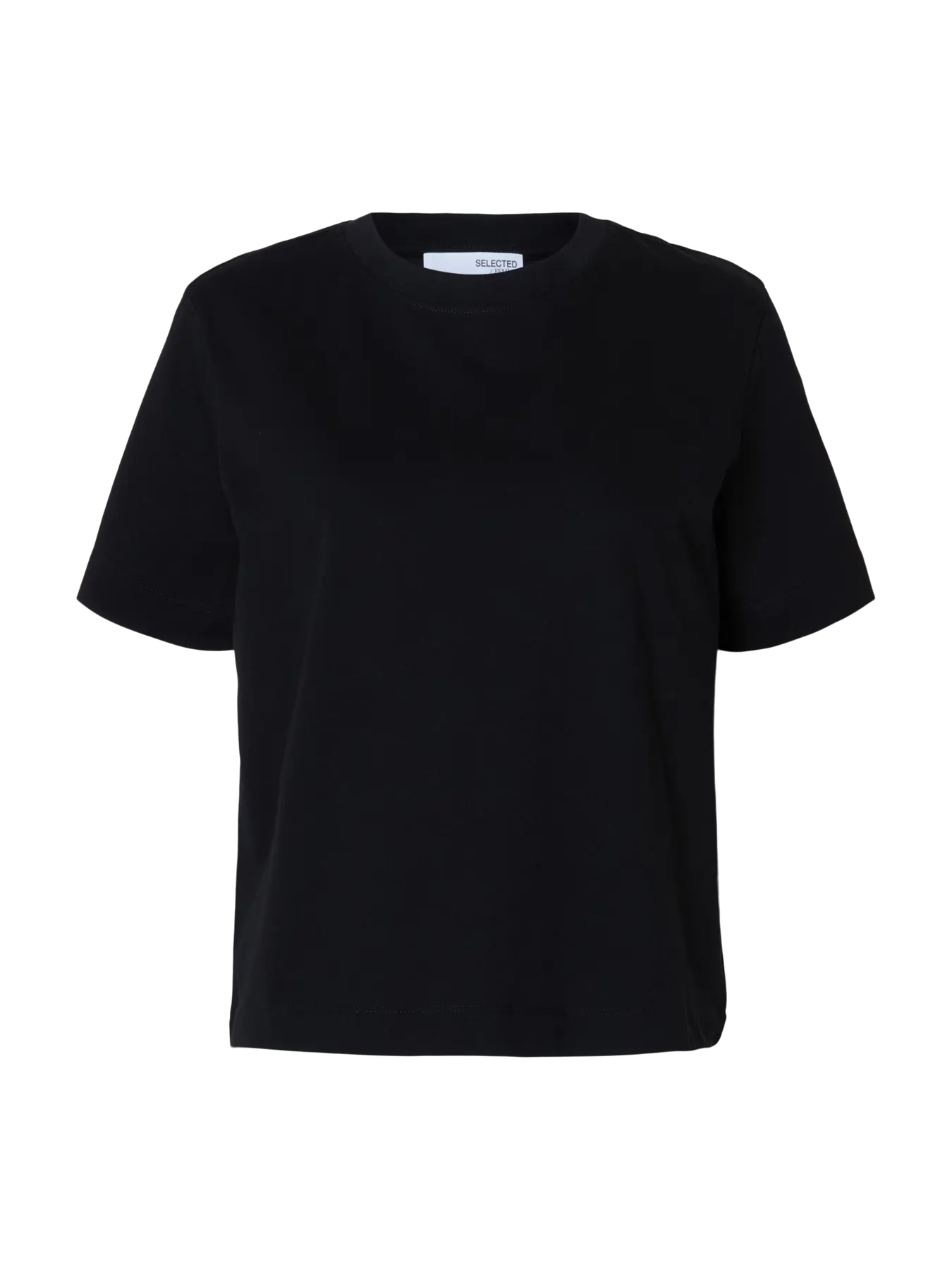 Selected Femme Essential Boxy Tee - Black