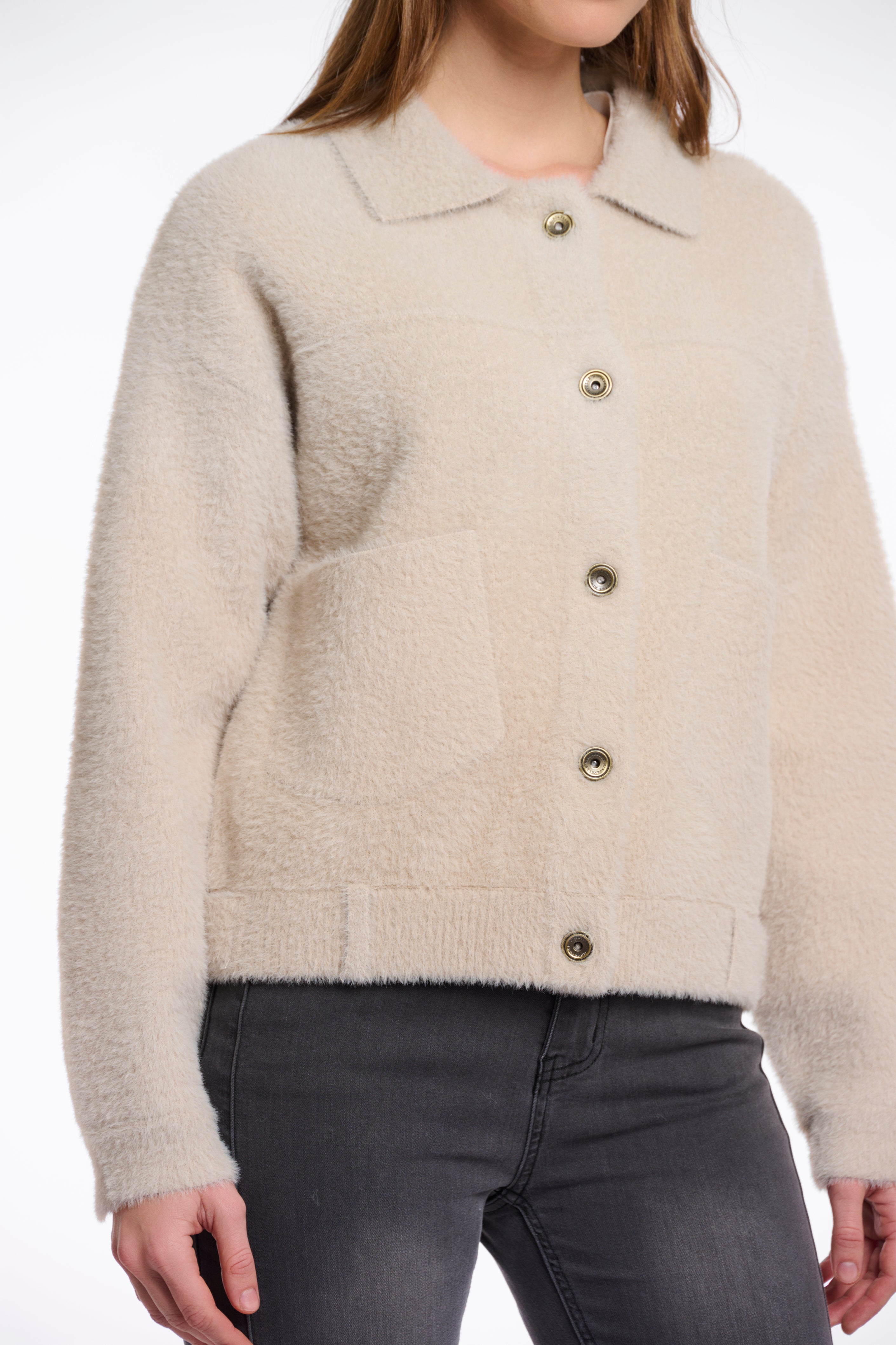 Rino & Pelle Bubbly Boxy Jacket - Stone