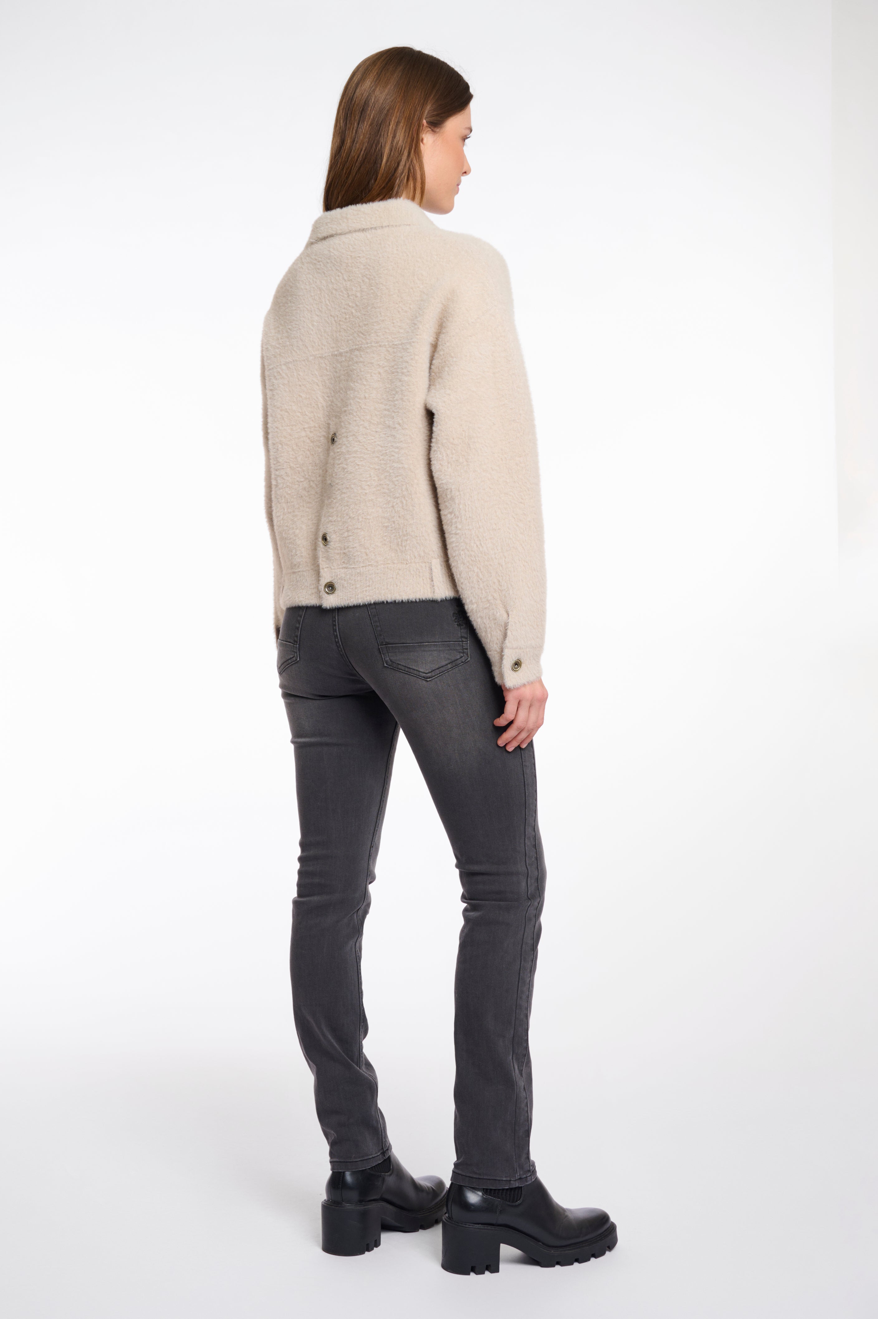 Rino & Pelle Bubbly Boxy Jacket - Stone