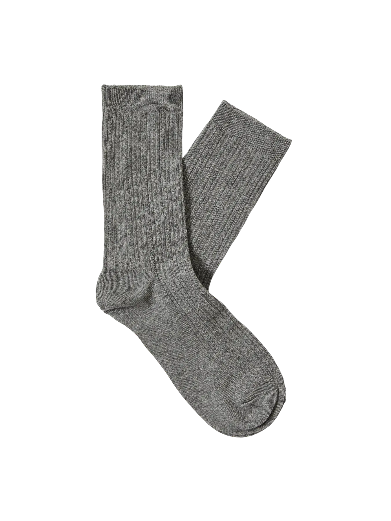 Selected Femme Diana Rib Socks - Grey