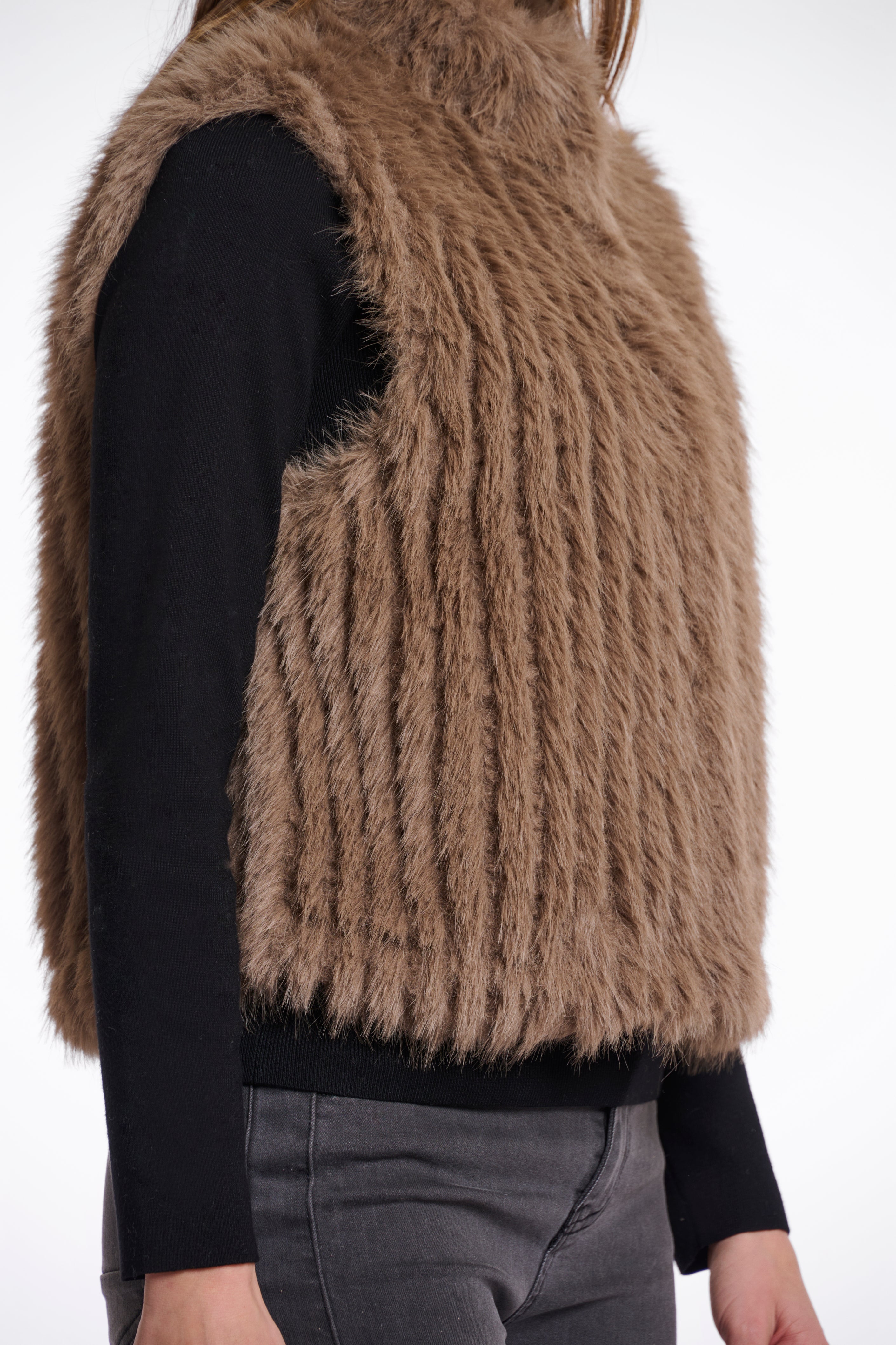 Rino & Pelle Dava Fur Gillet - Toffee