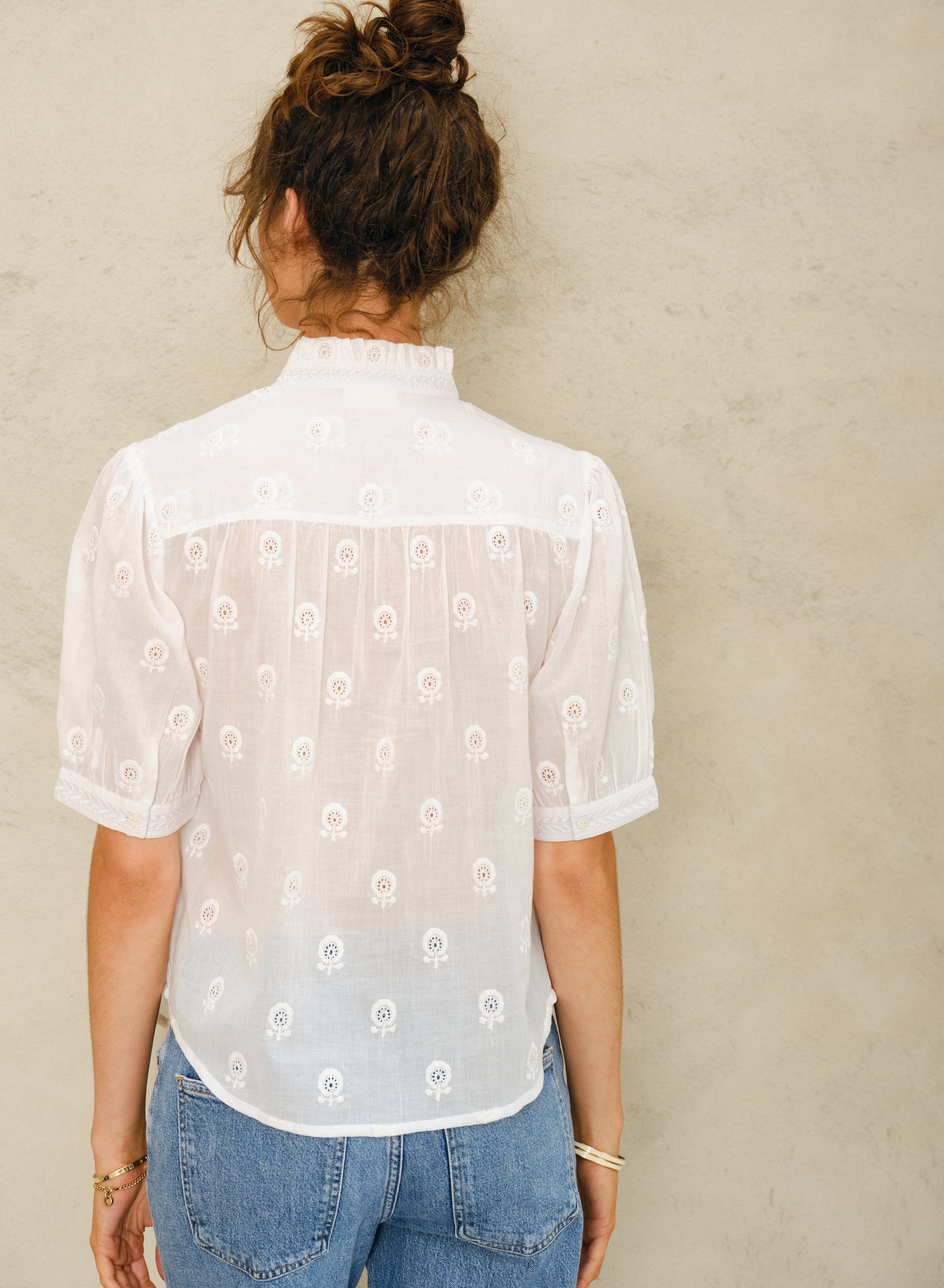 M.A.B.E Frani Blouse - White