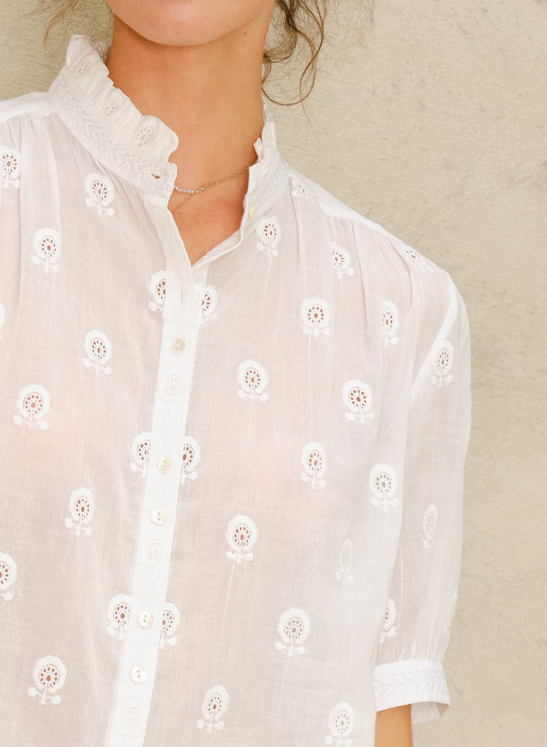 M.A.B.E Frani Blouse - White