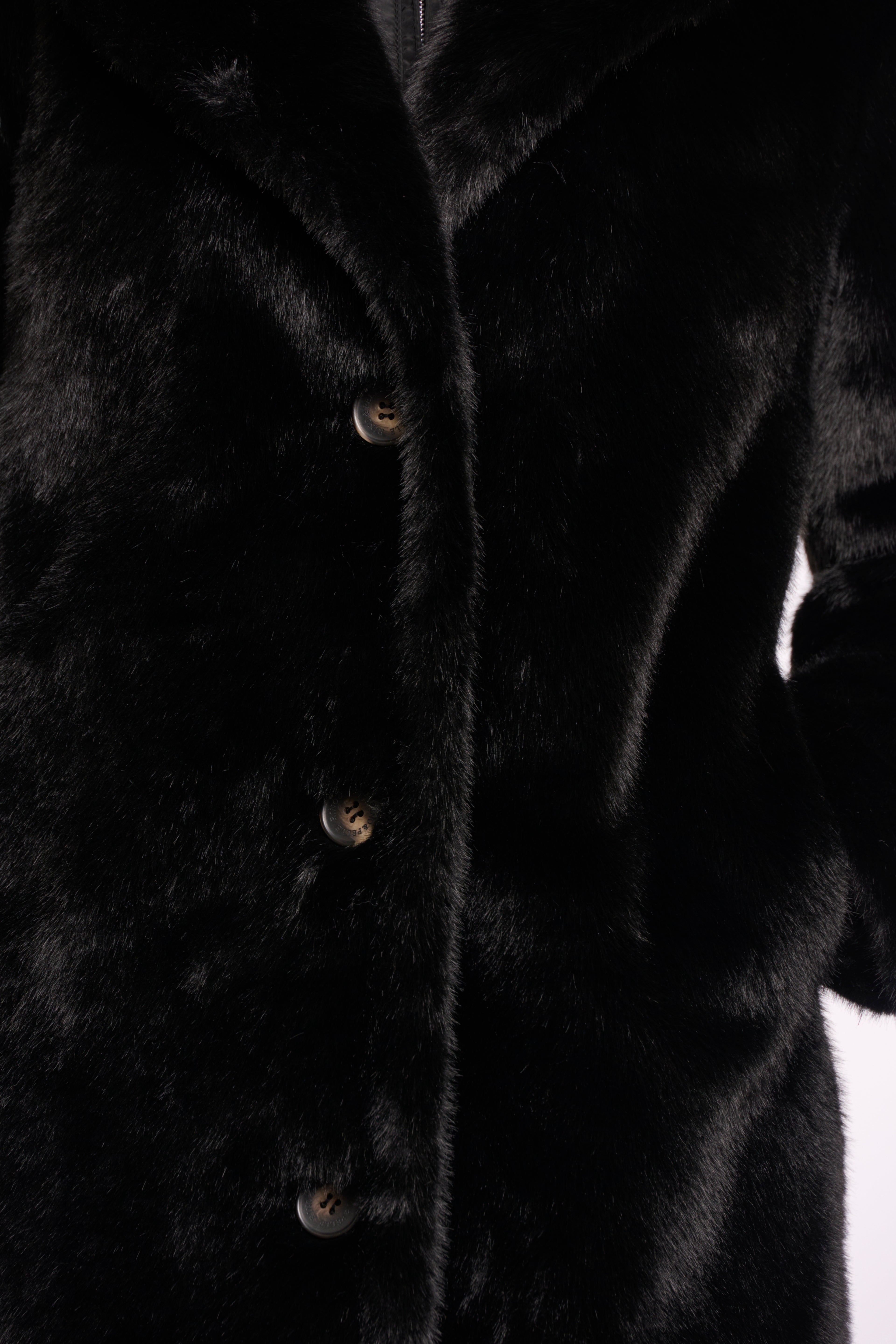Rino & Pelle Geesje Faux Fur Coat - Black