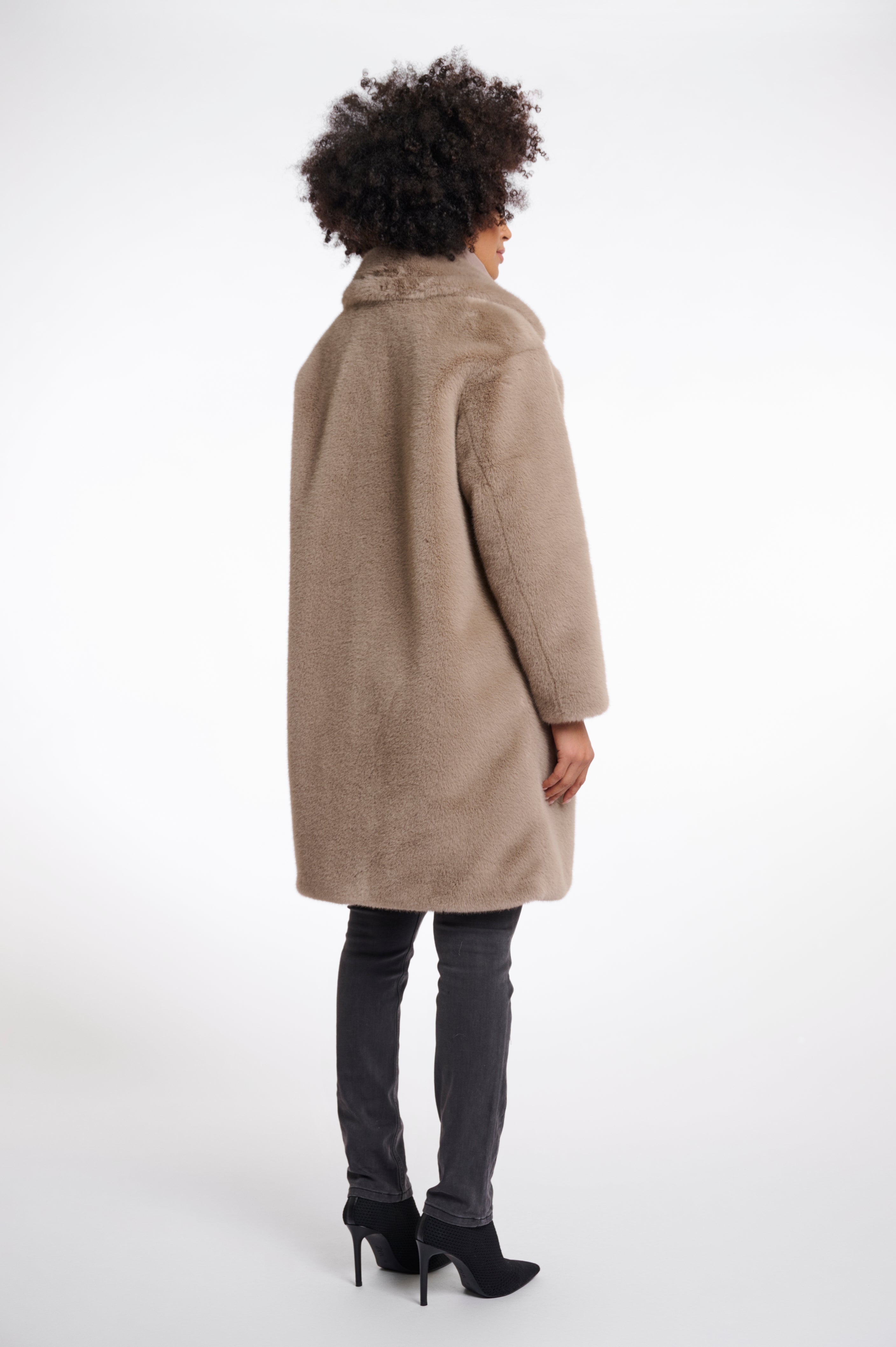 Rino & Pelle Geesje Faux Fur Coat - Toffee