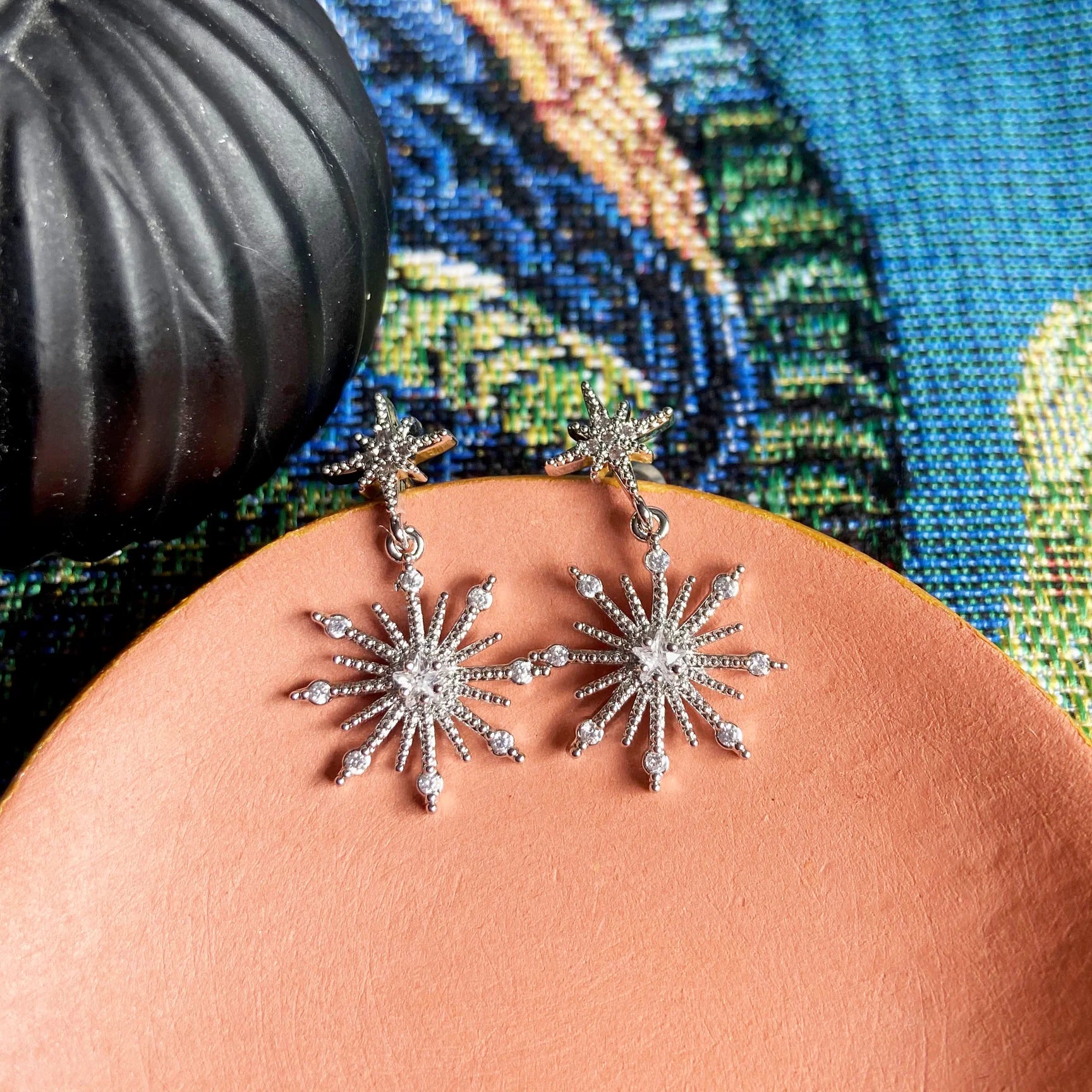 Ashiana Northern Star Silver Stud Earrings