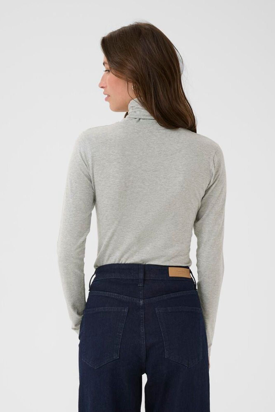 Part Two Efinas Long Sleeve Top - Grey Melange