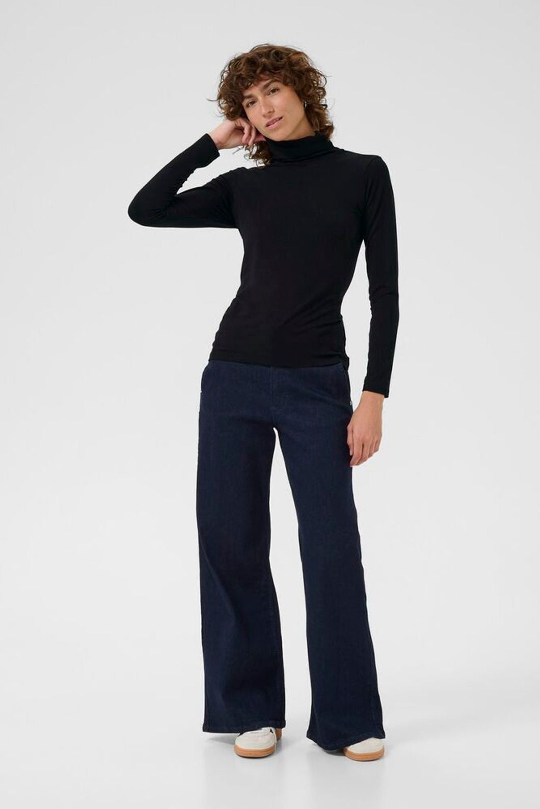 Part Two Efinas Long Sleeve Top - Black