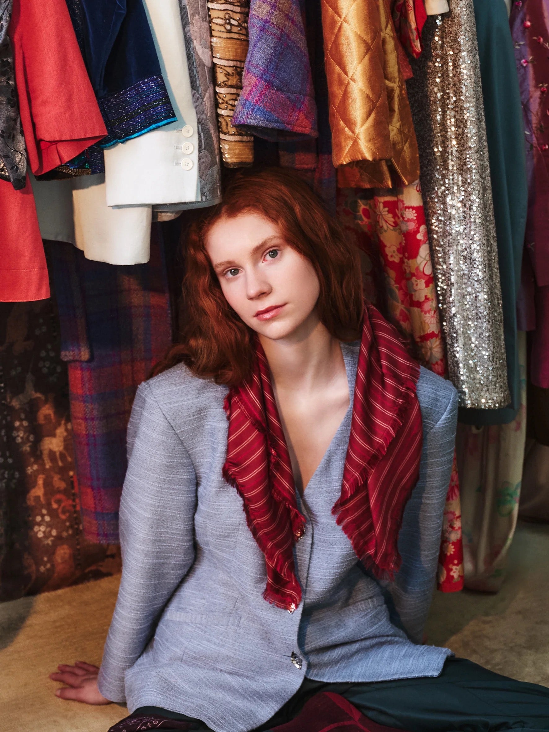 Becksondergaard Strifilia Sia Scarf - Tibetan Red