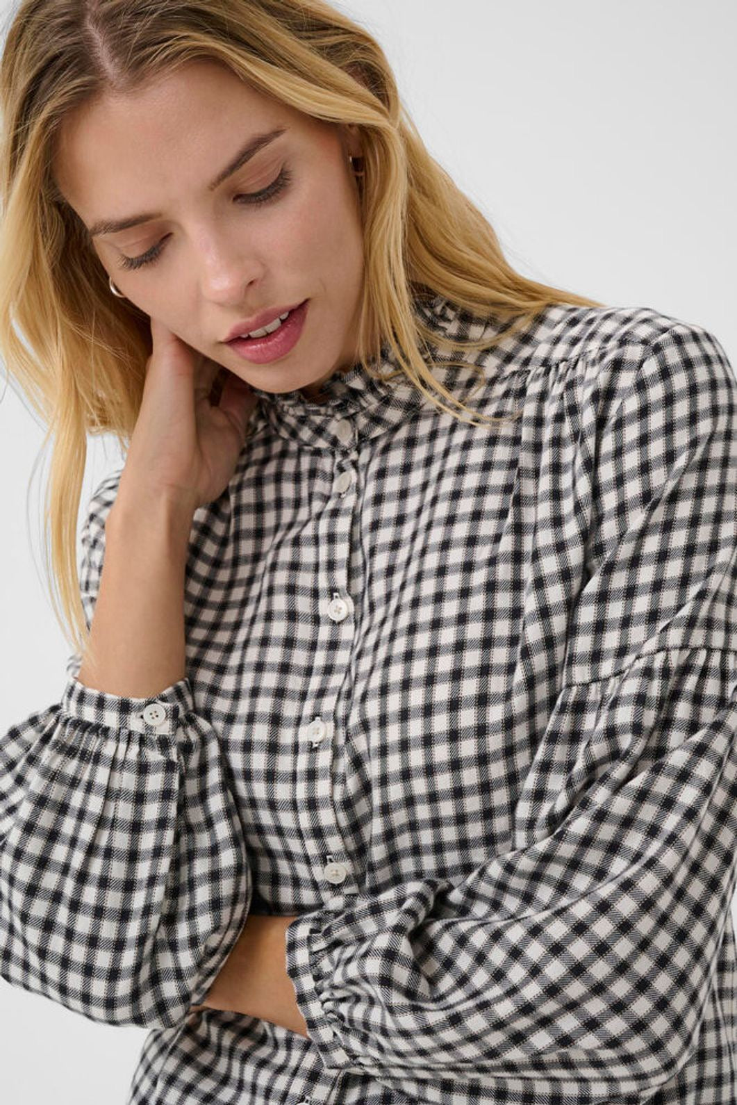 Part Two Samilla Shirt - Navy Check