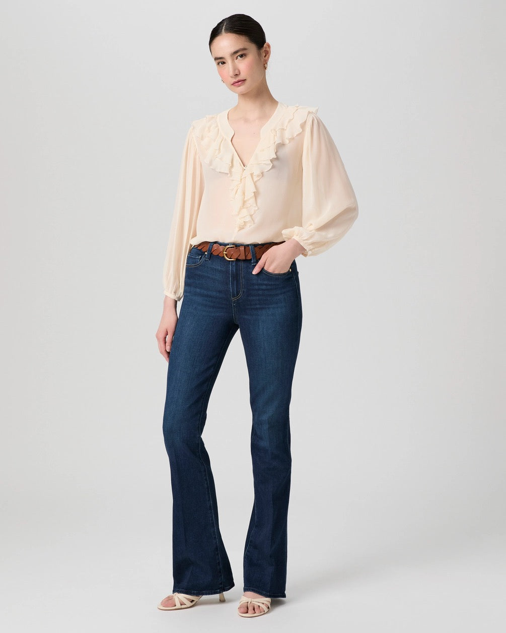 Paige Laurel Canyon 32" Bootcut Jean - Berlin