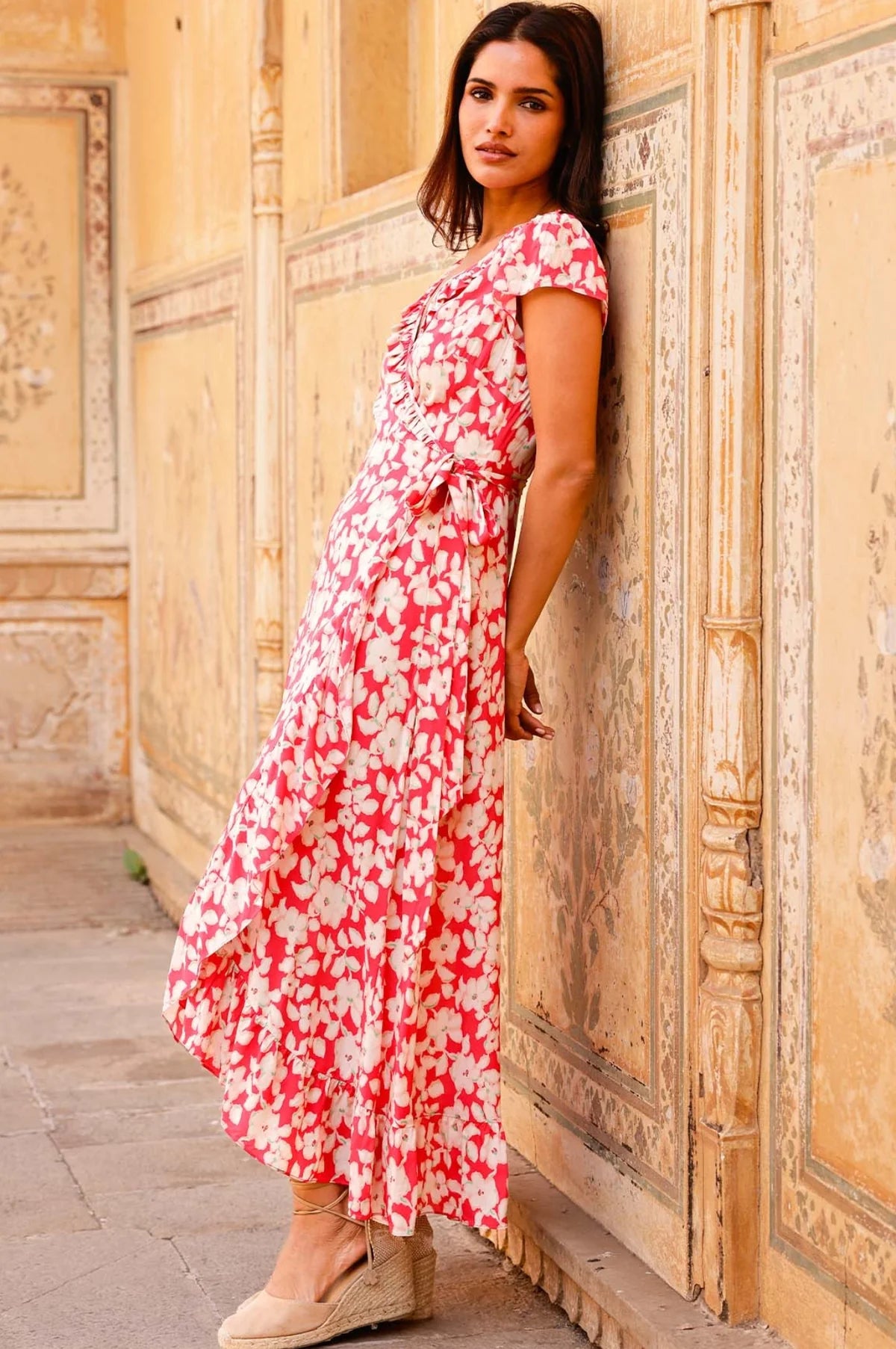 Aspiga Demi Wrap Dress - Cherry Blossom Pink