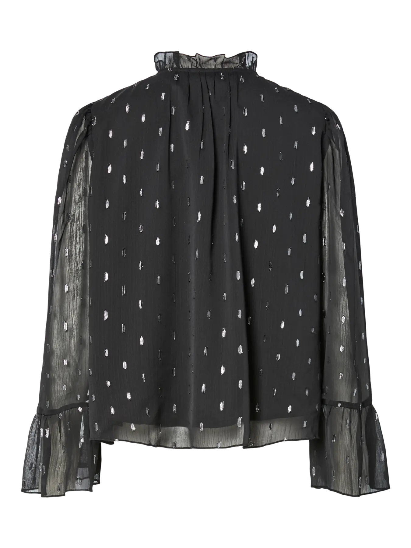 YAS Mena Dot Chiffon Blouse