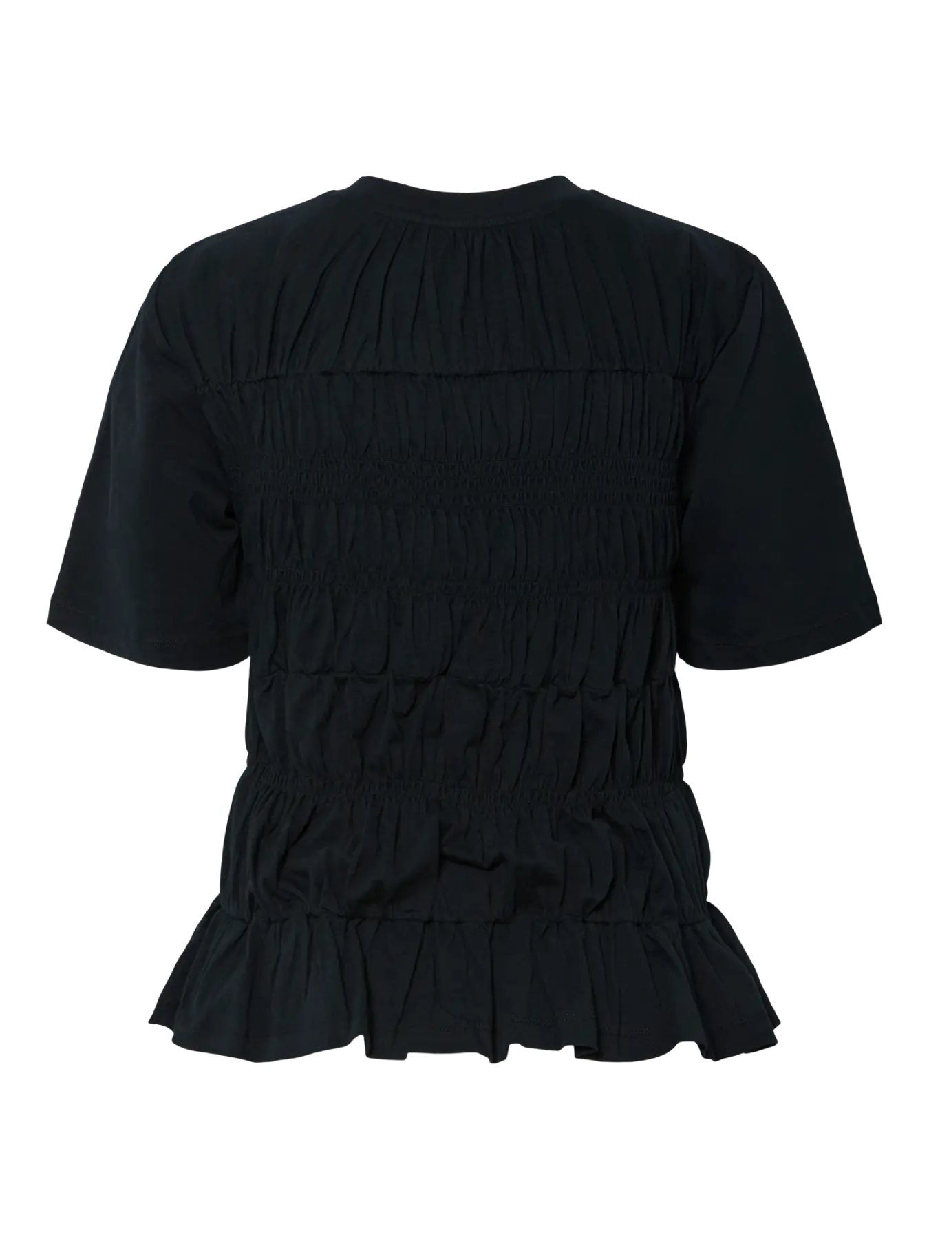 YAS Bisla Smock Top - Black