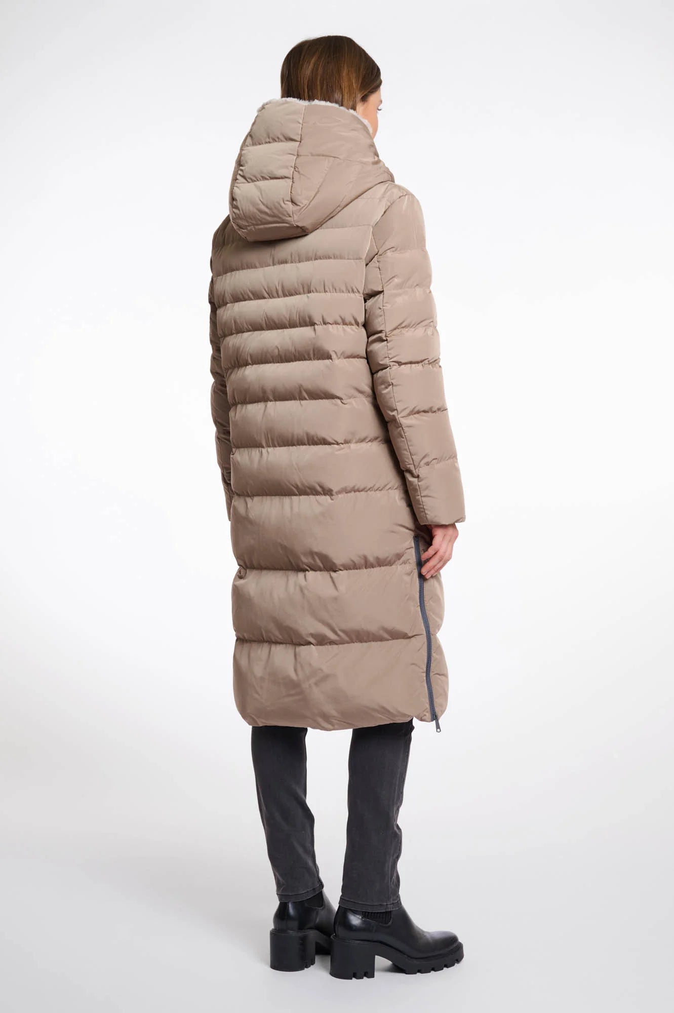 Rino & Pelle Kelia Fur Coat - Toffee Stone