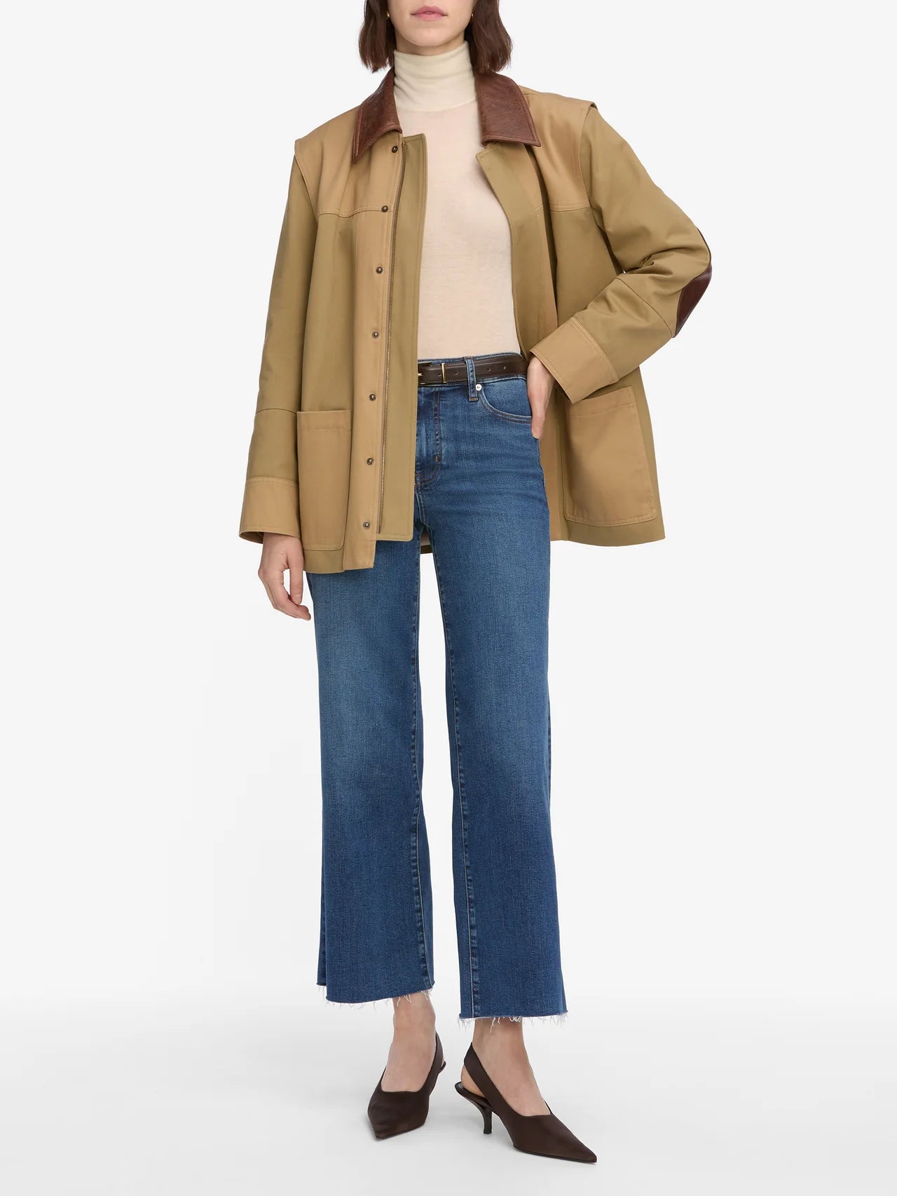 Frame Le Slim Palazzo Crop - Elixir Raw