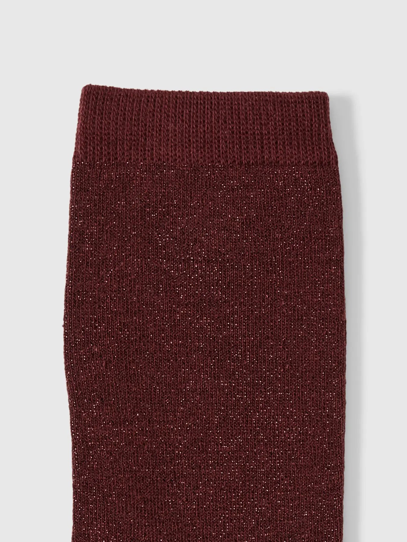 Selected Femme Kim Glitter Socks - Fig