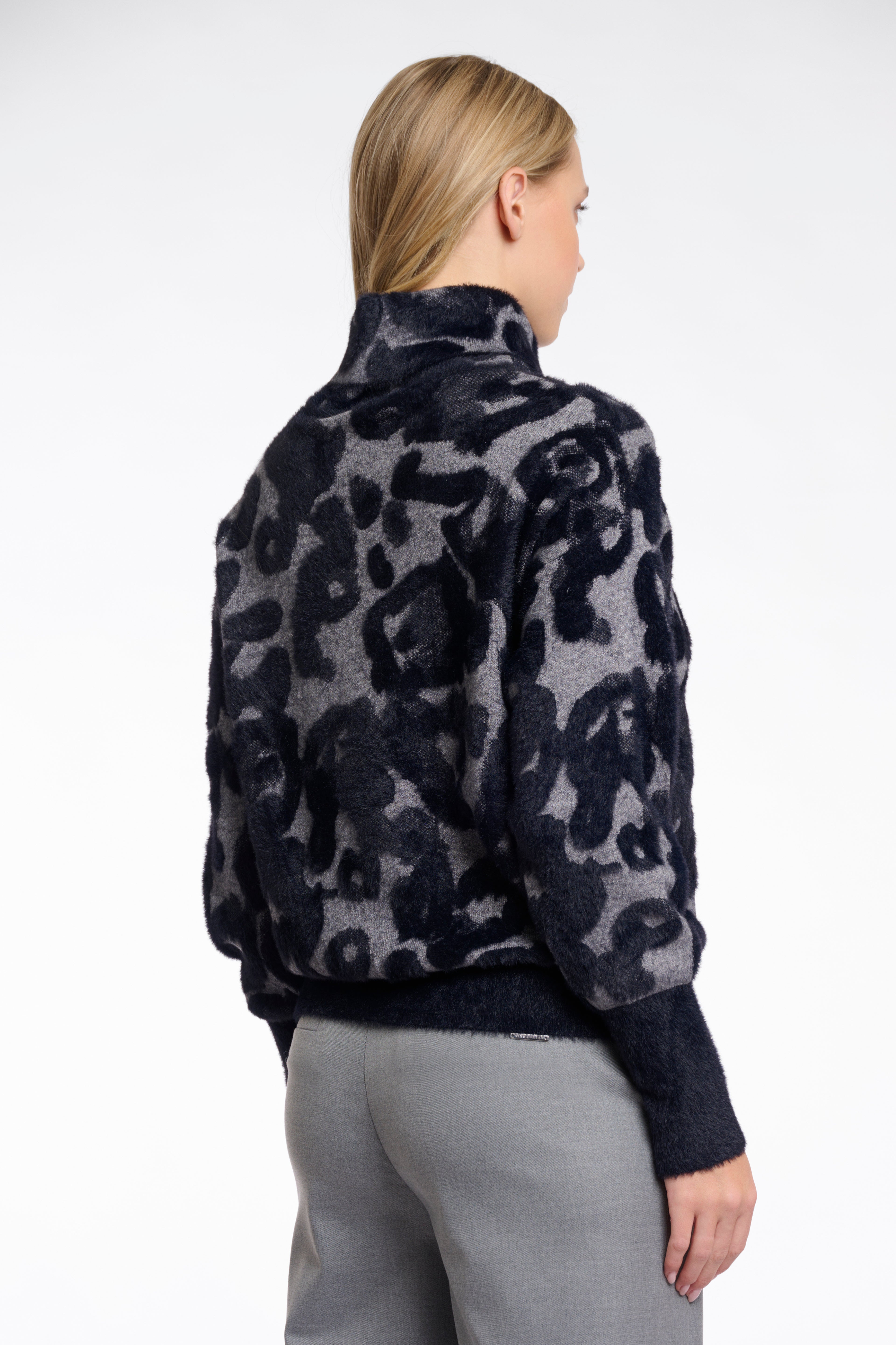 Rino & Pelle Naura Boxy Jumper - Black Leo