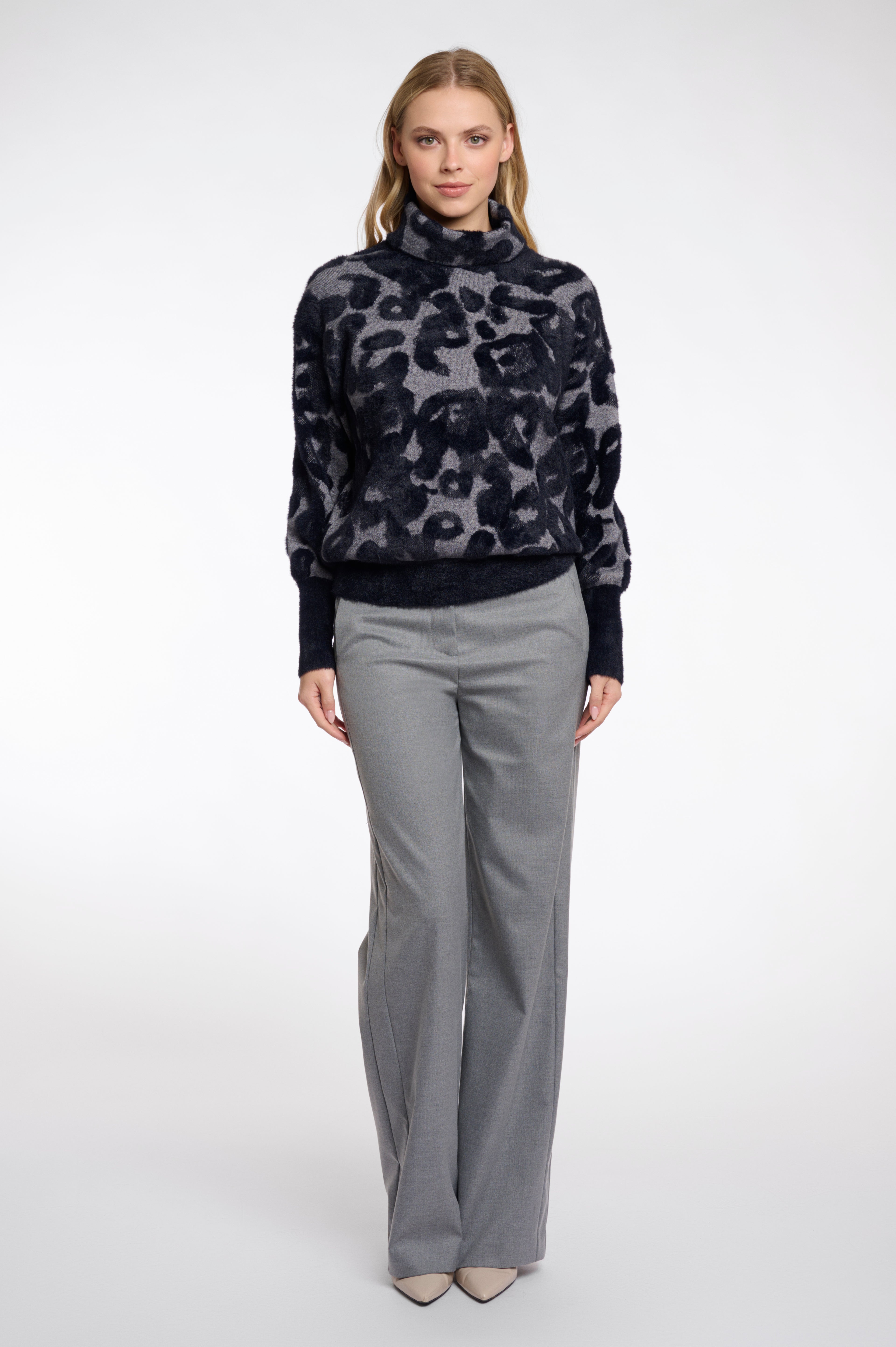 Rino & Pelle Naura Boxy Jumper - Black Leo