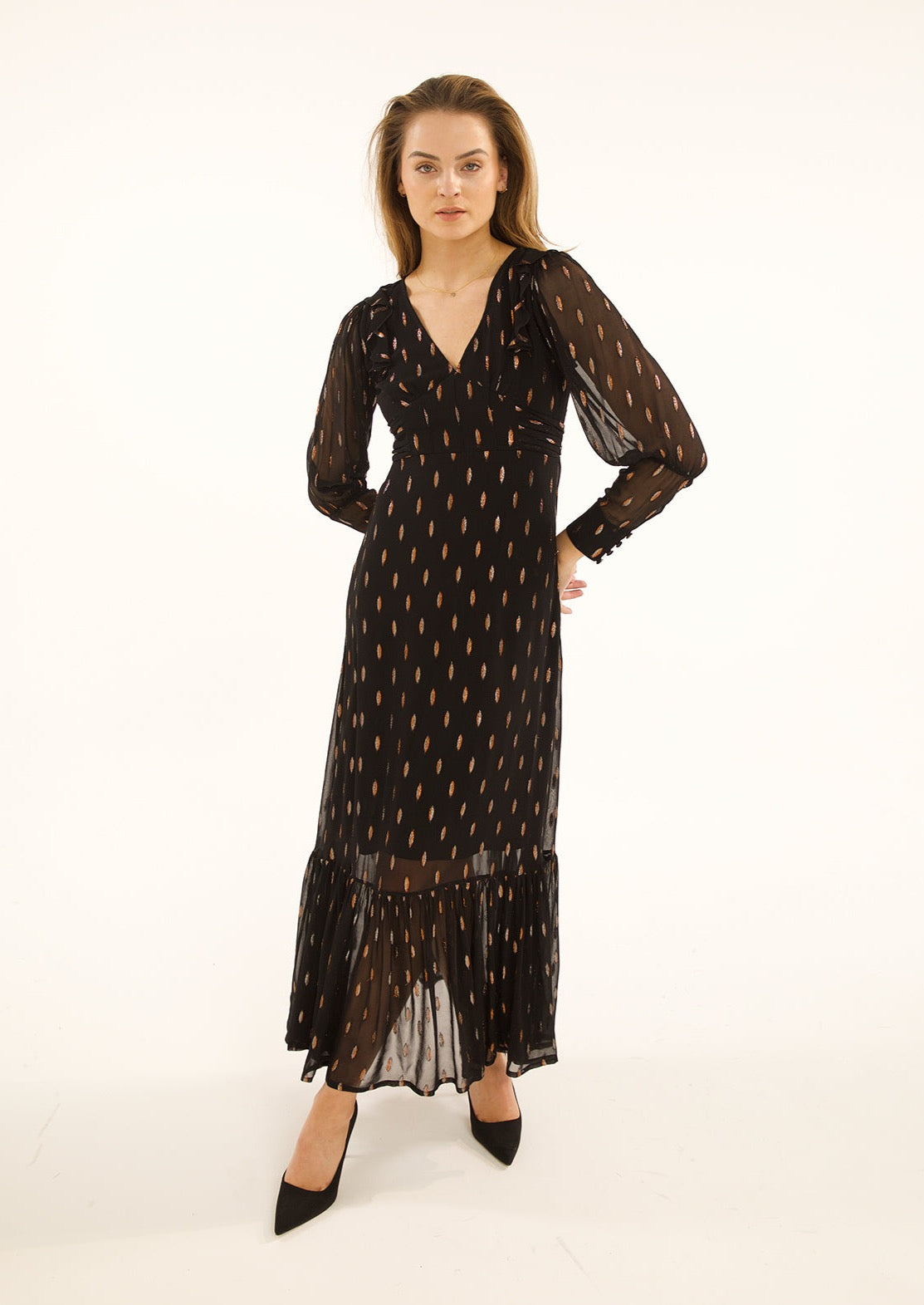 Stardust Prairie Dress - Black Confetti Heidi And Hudson Stardust Prairie Dress - Black Confetti Heidi And Hudson