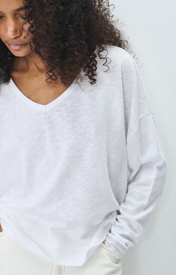 American Vintage Sonoma V-Neck - White