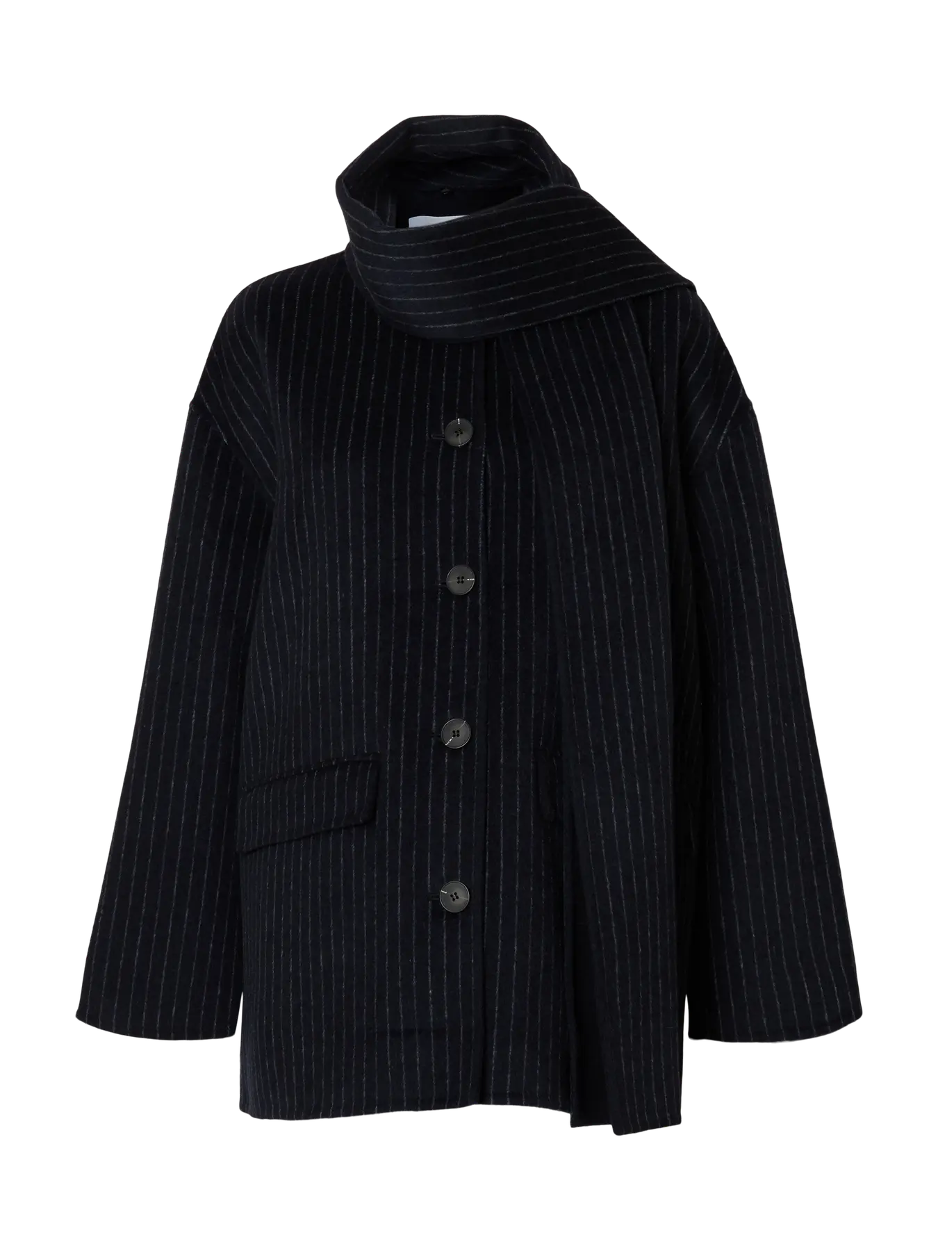 Selected Femme Pam Pinstripe Jacket - Navy