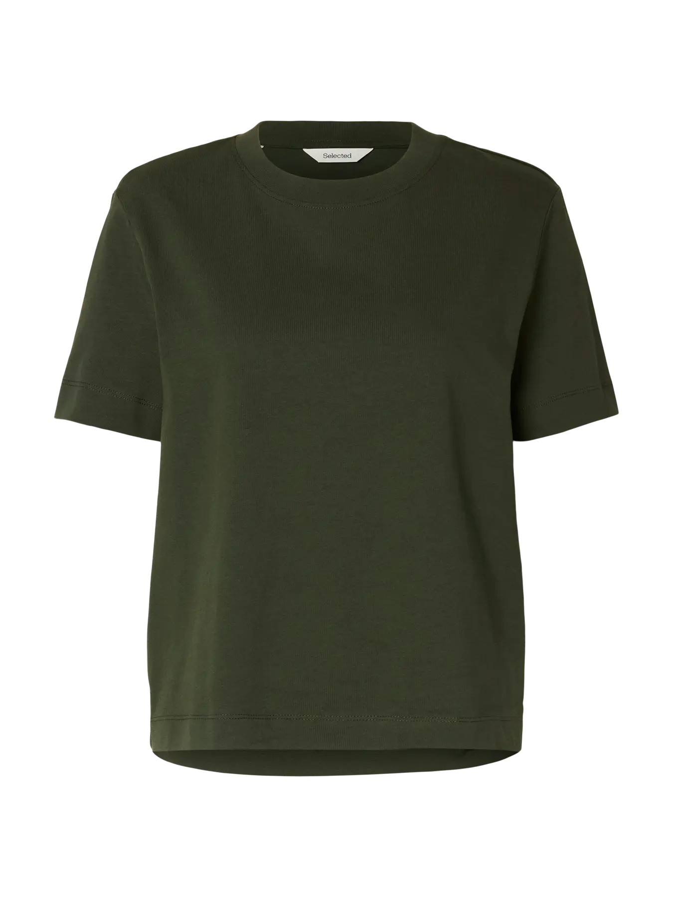 Selected Femme Essential Boxy Tee - Dee Depths