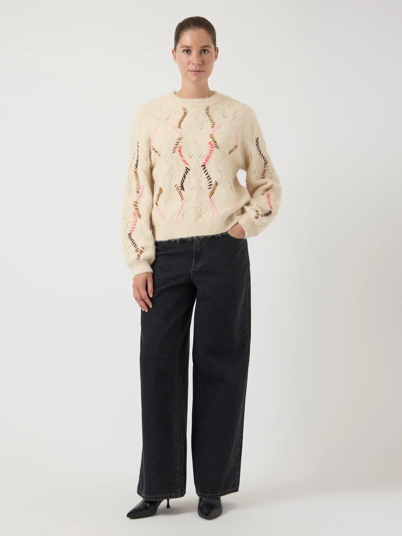 YAS Gabbi Multi Knit Jumper