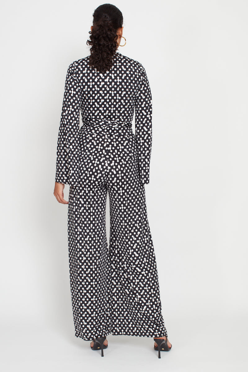 Onjenu Fenn Jumpsuit - Black Polka Dot