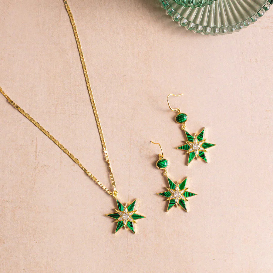 Ashiana Geselle Malachite Necklace