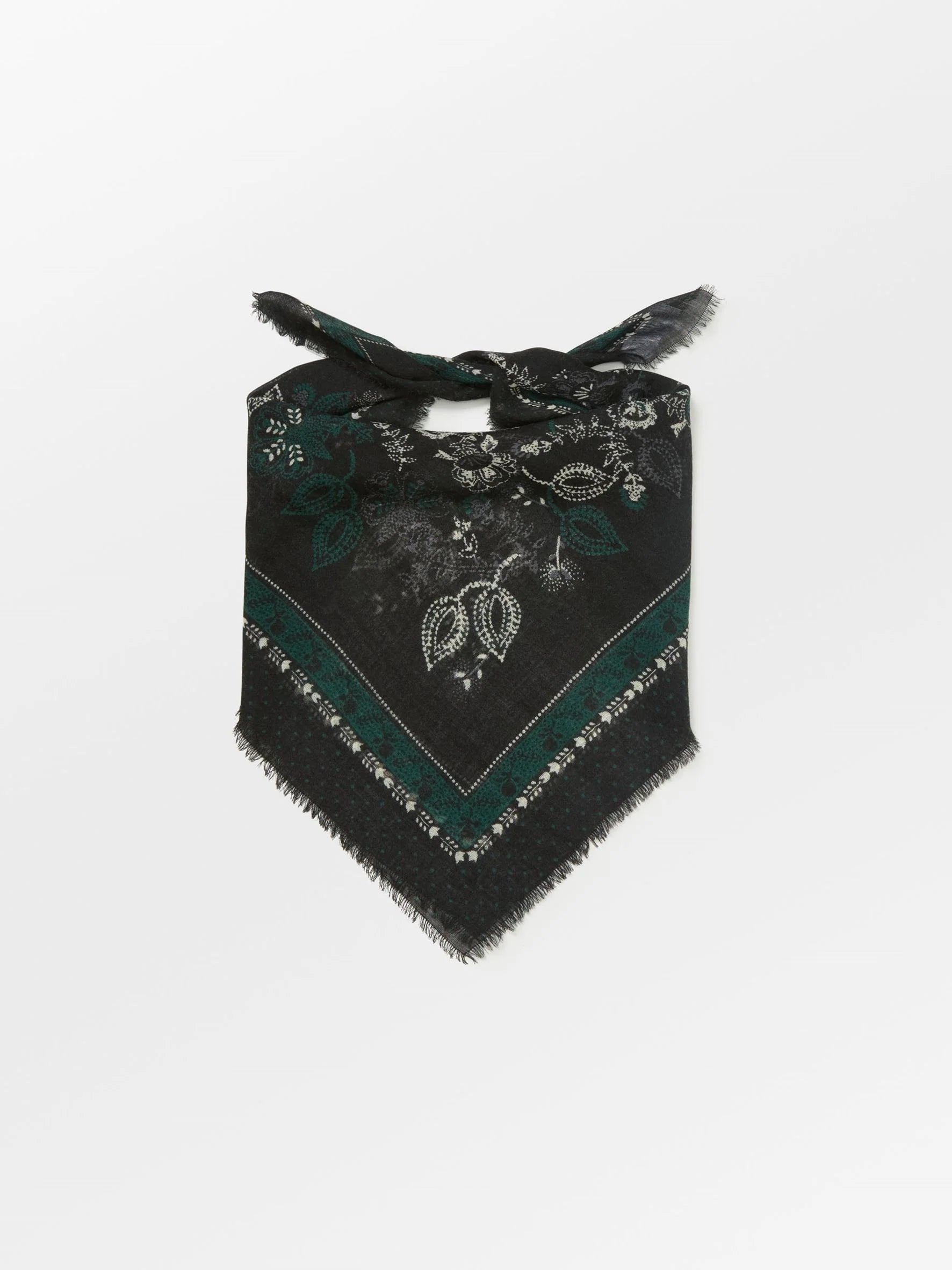 BeckSöndergaard Dotted Flora Woo Scarf - Black