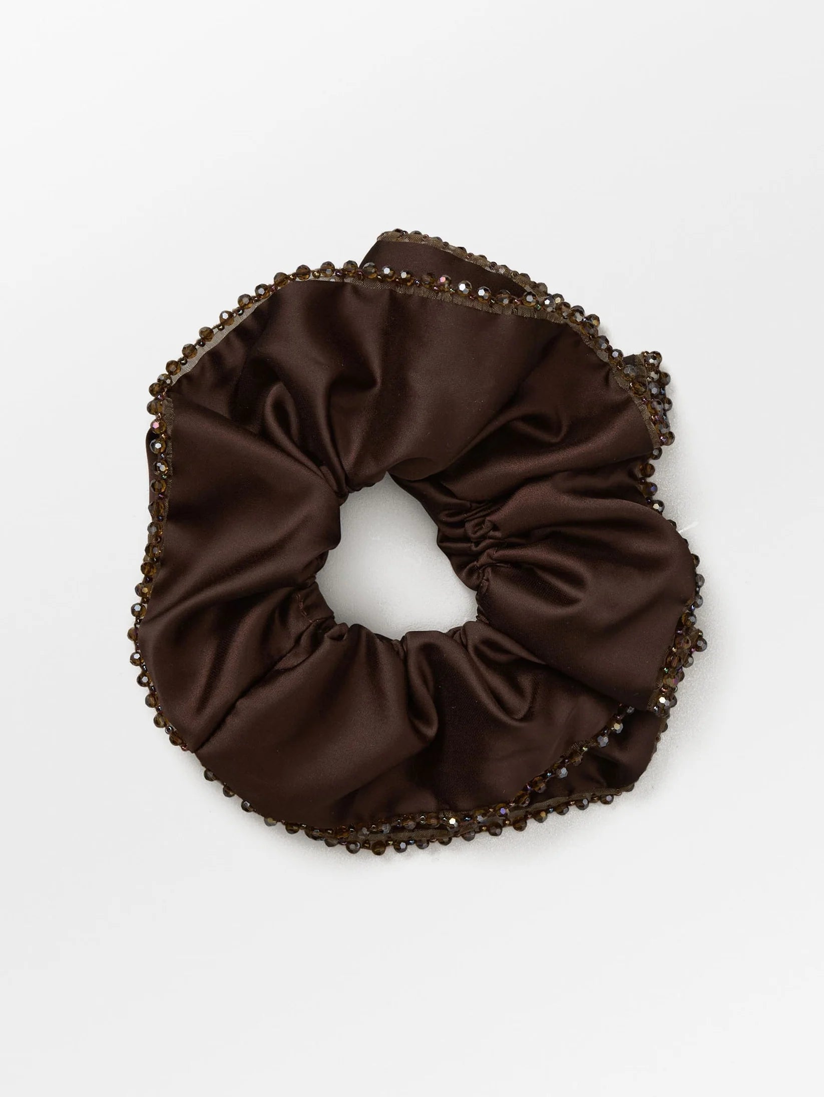 Becksöndergaard Luster Bead Scrunchie - Brown