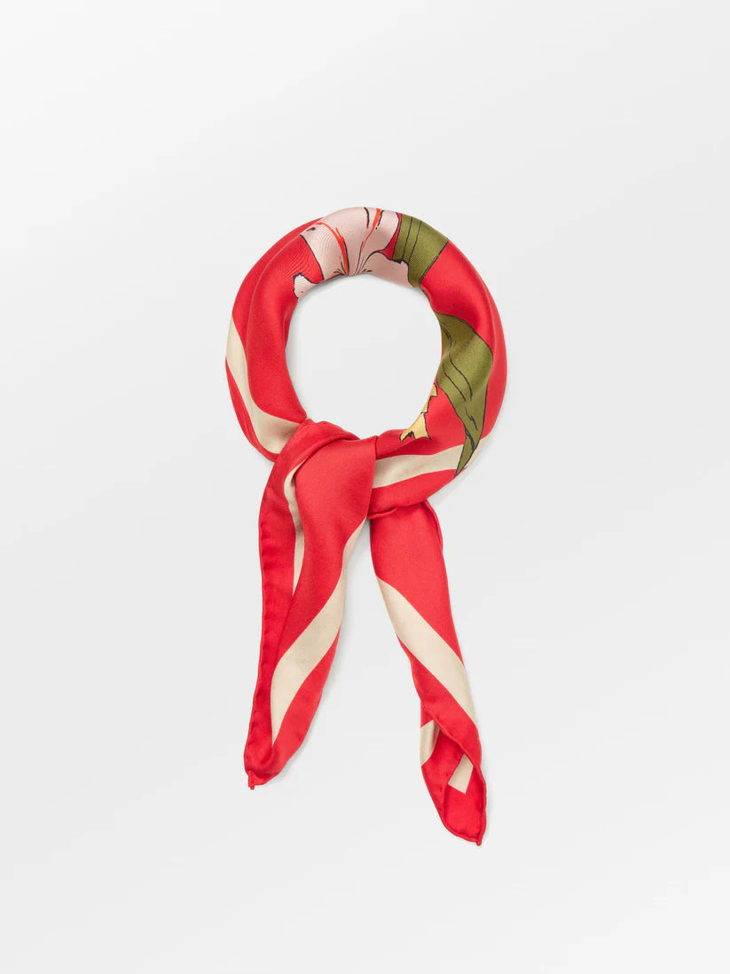 BeckSöndergaard Magna Flower Scarf - Red