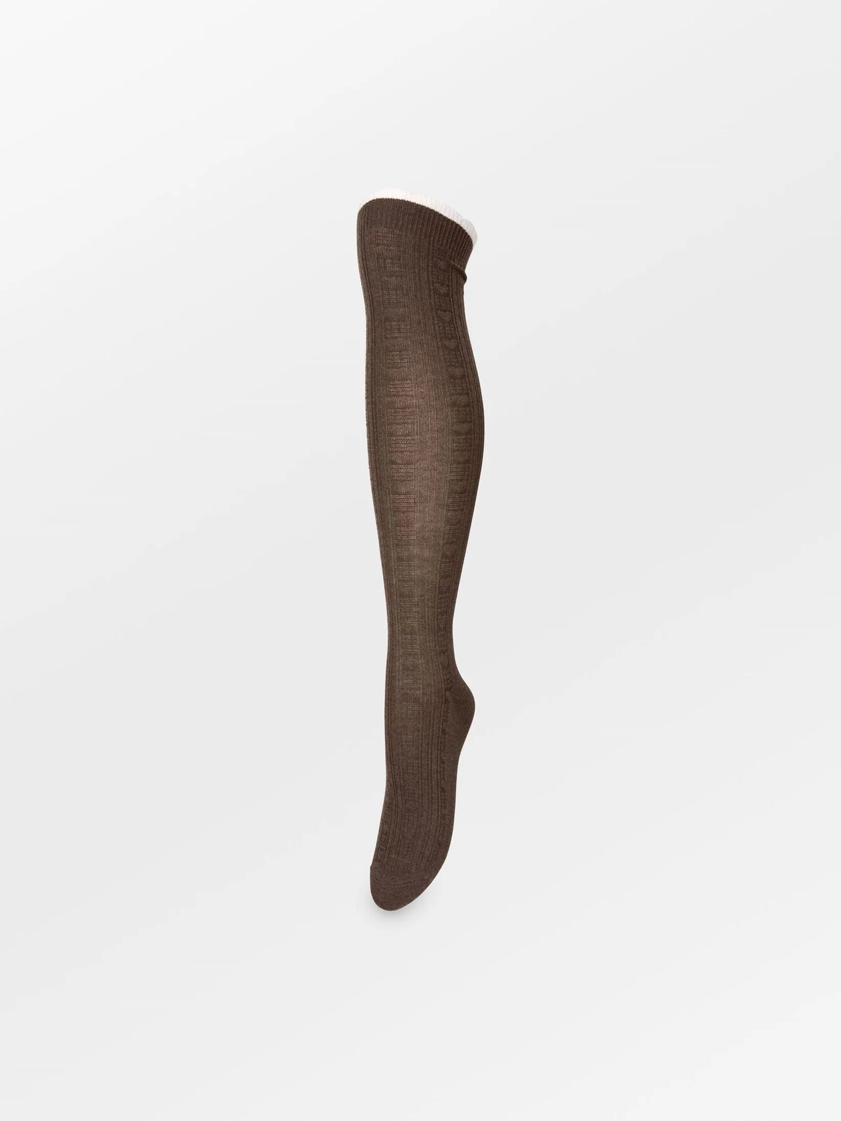 Becksöndergaard Scallop Knee High Sock - Brown