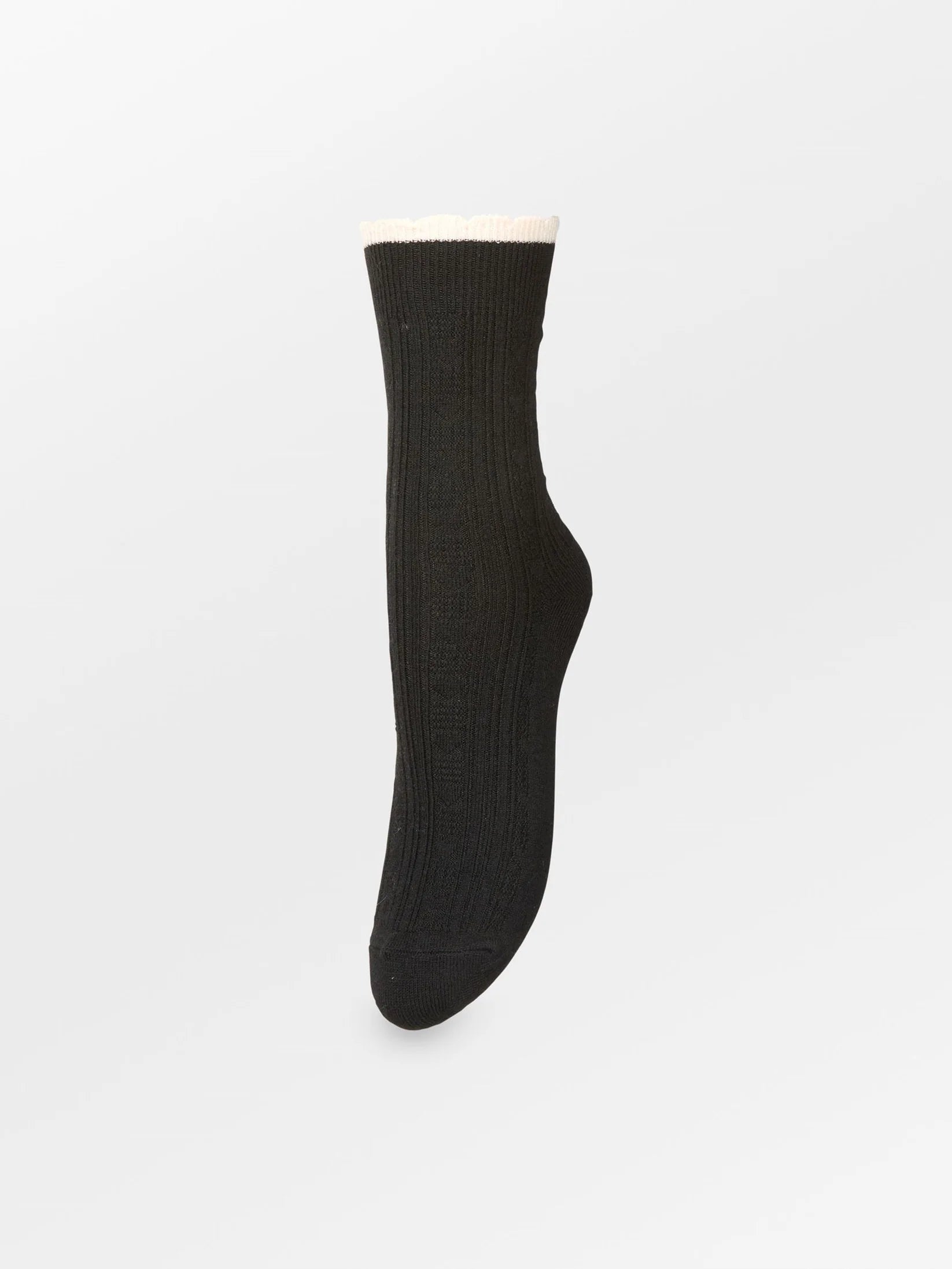 Becksöndergaard Scallop Sock - Black