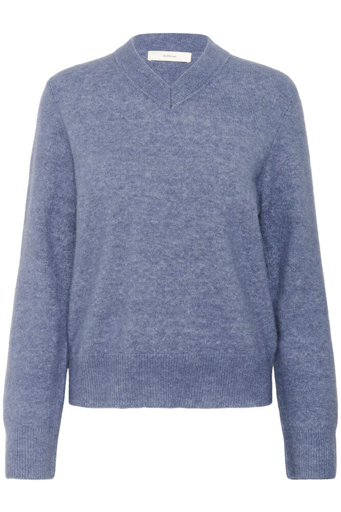 In Wear Guni V Neck Jumper - Wind Blue