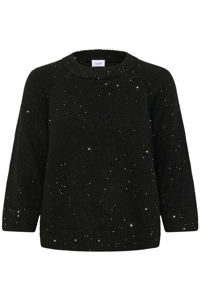 Saint Tropez Nova Sequin Jumper - Black