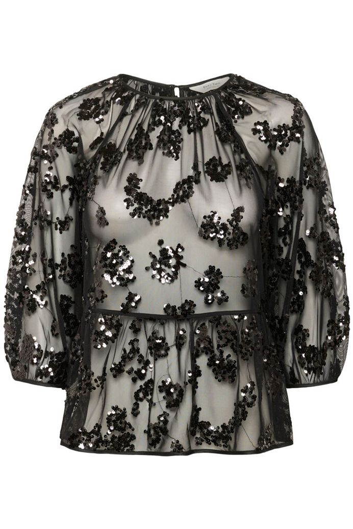 Part Two Vivan Sequin Mesh Top