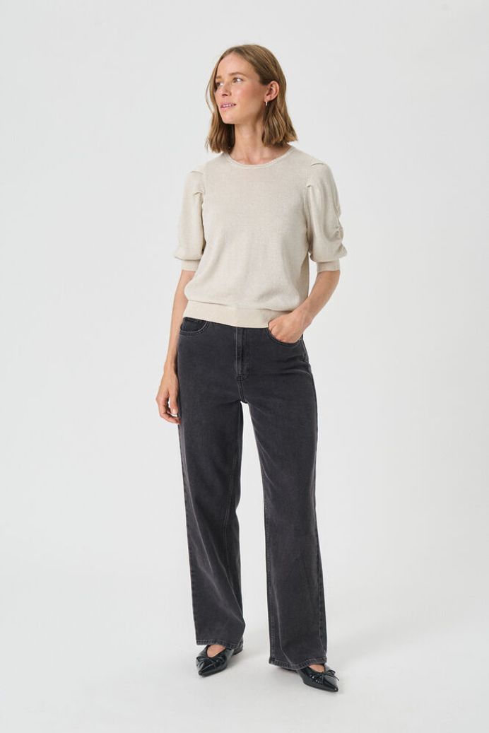 Part Two Varaia Lurex Knit - Beige