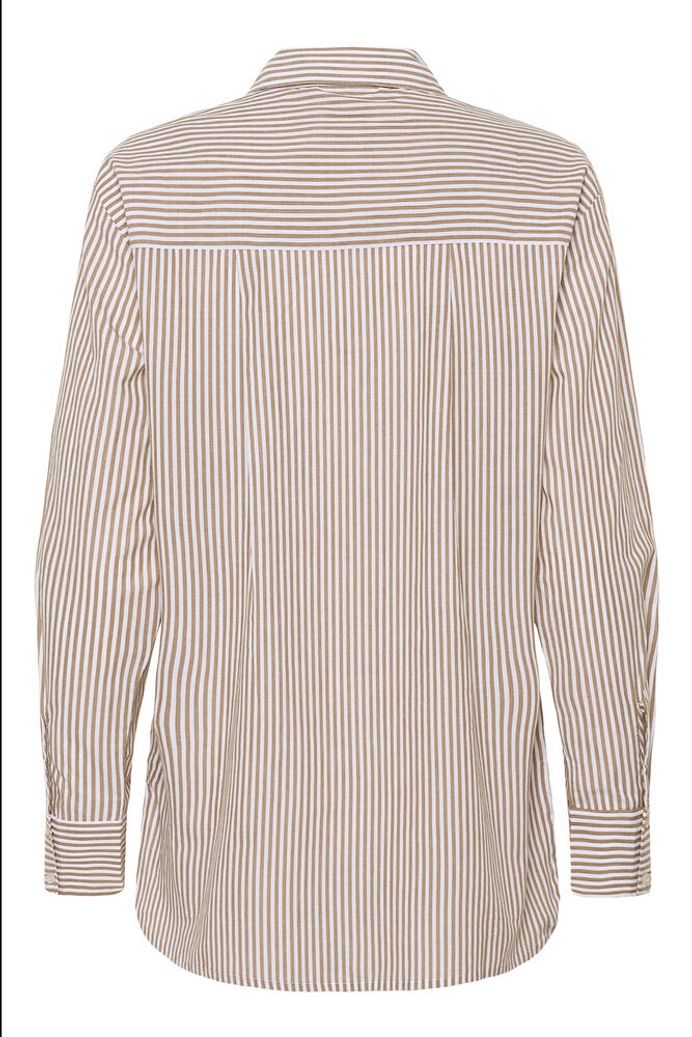 Saint Tropez Marley Striped Shirt - Beige