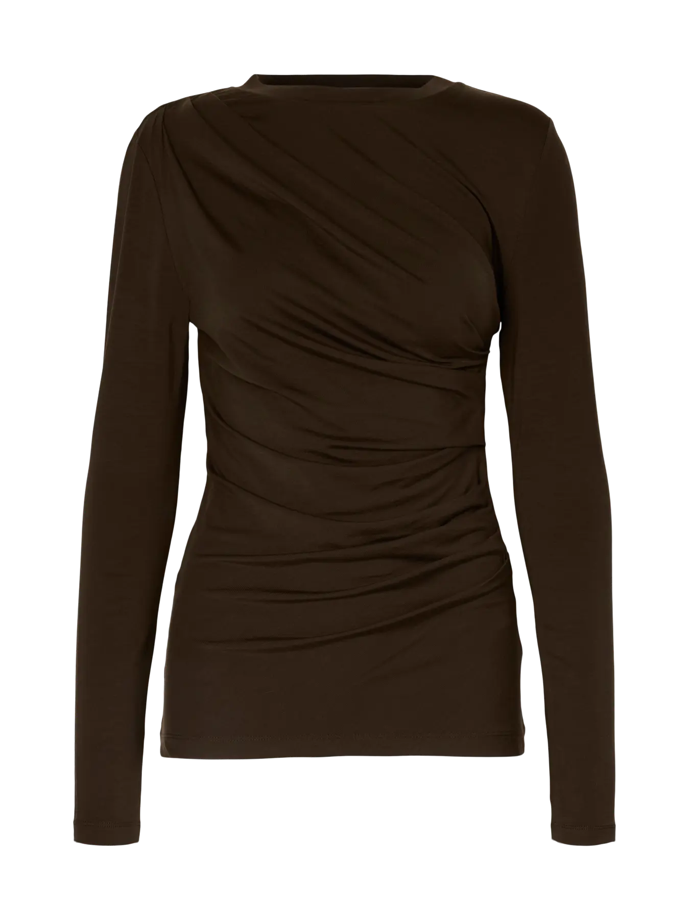 Selected Femme Ilina Top - Brown
