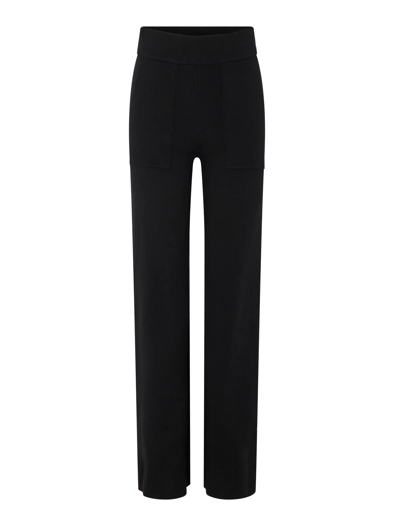 YAS Pimi Knit Trousers - Black