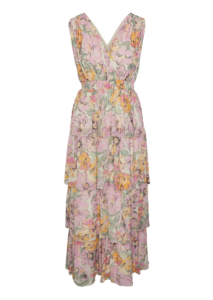 YAS Addison Floral Tiered Maxi