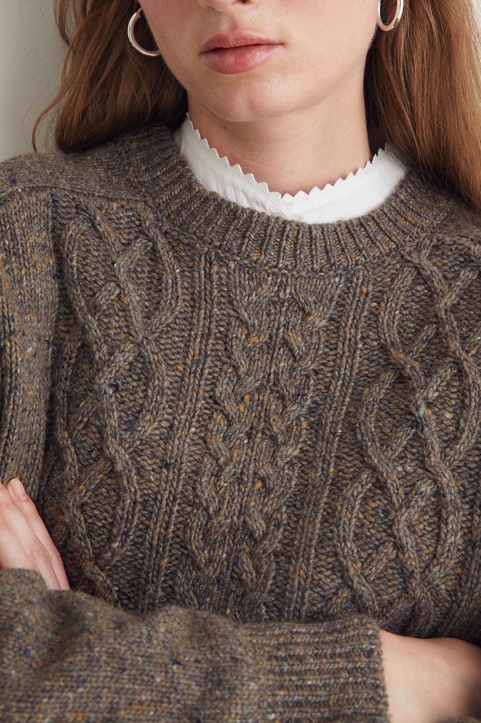 Yerse Knit Jumper - Brown