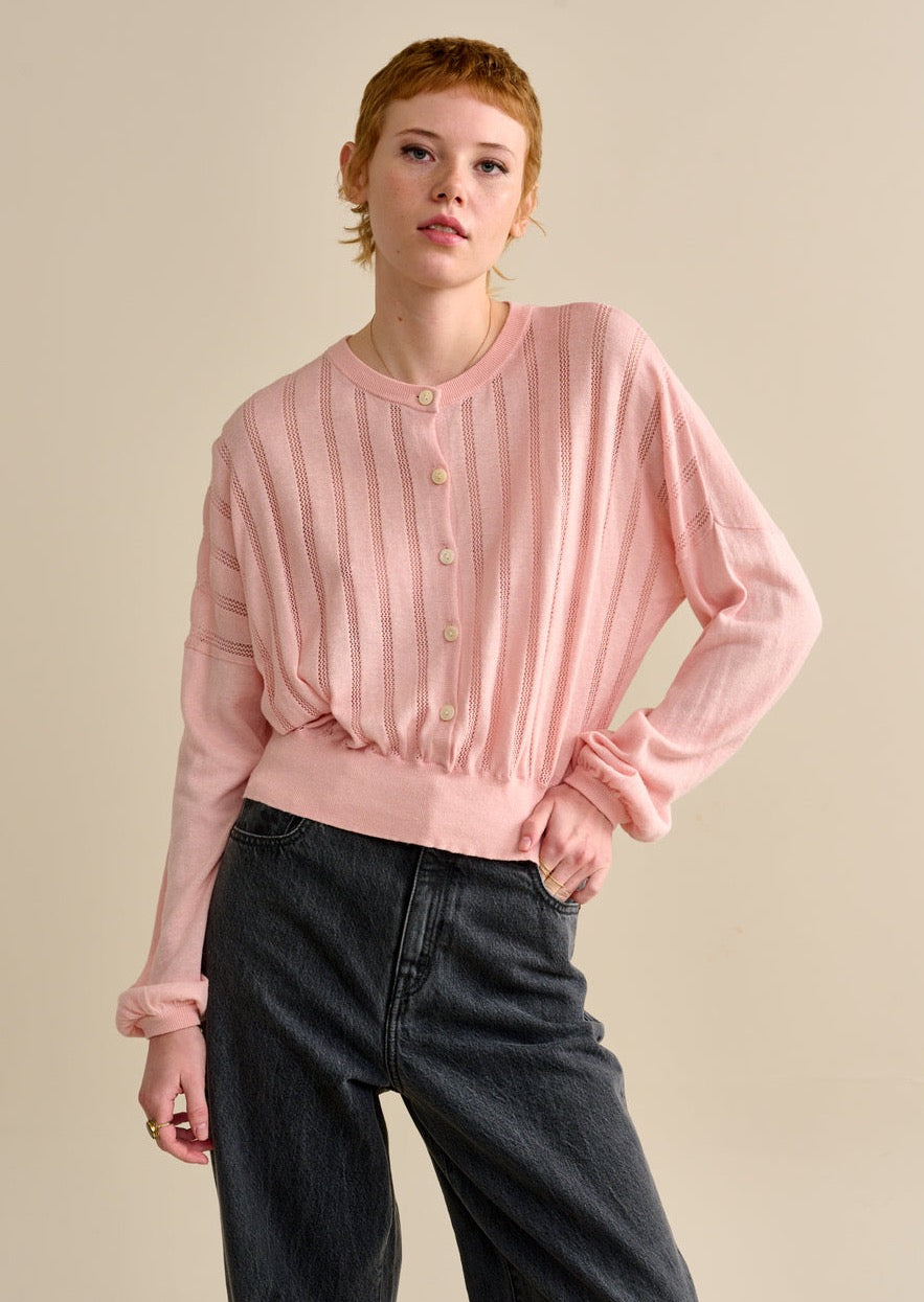 Cardigan rose outlet